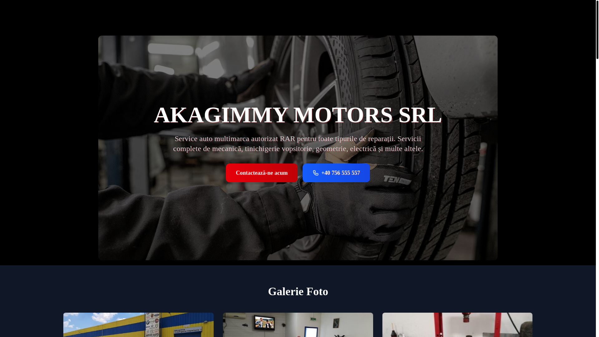 website screenshot of https://akagimmymotors.ro/