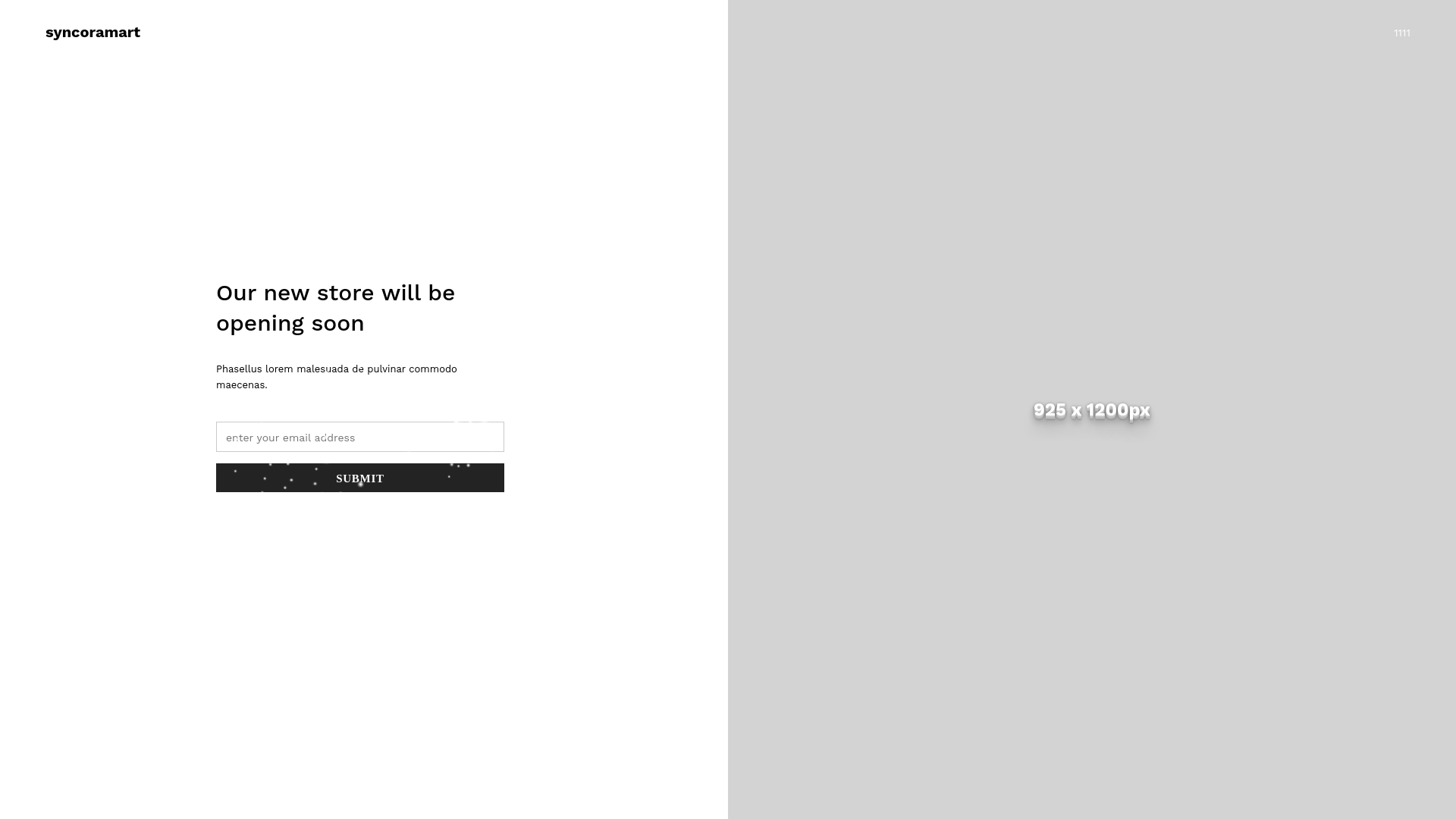 website screenshot of https://syncoramart.shop/