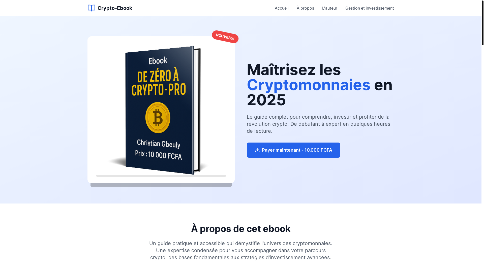 website screenshot of https://crypto-ebook.site/
