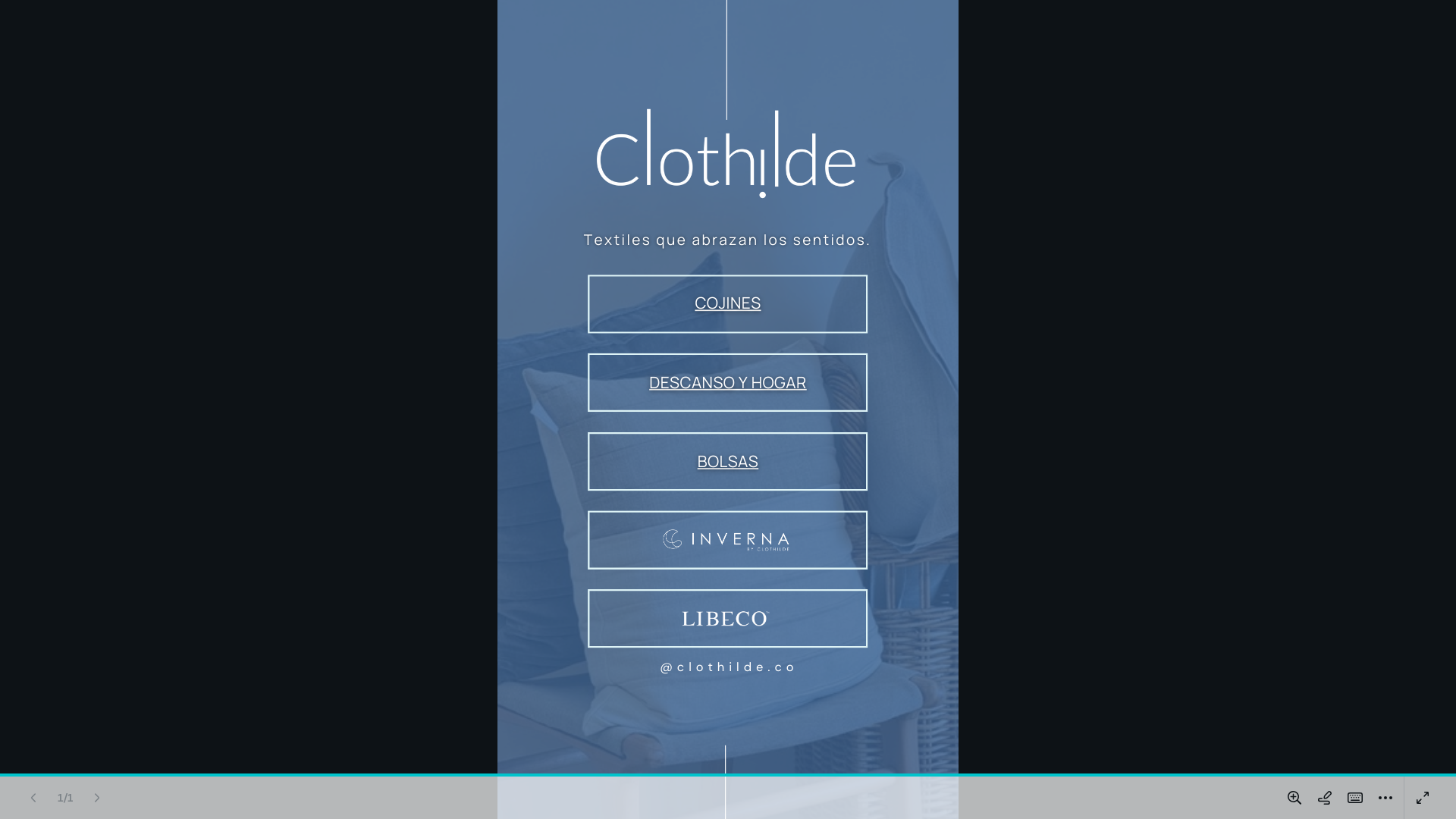 website screenshot of https://clothildecatalogos.com/