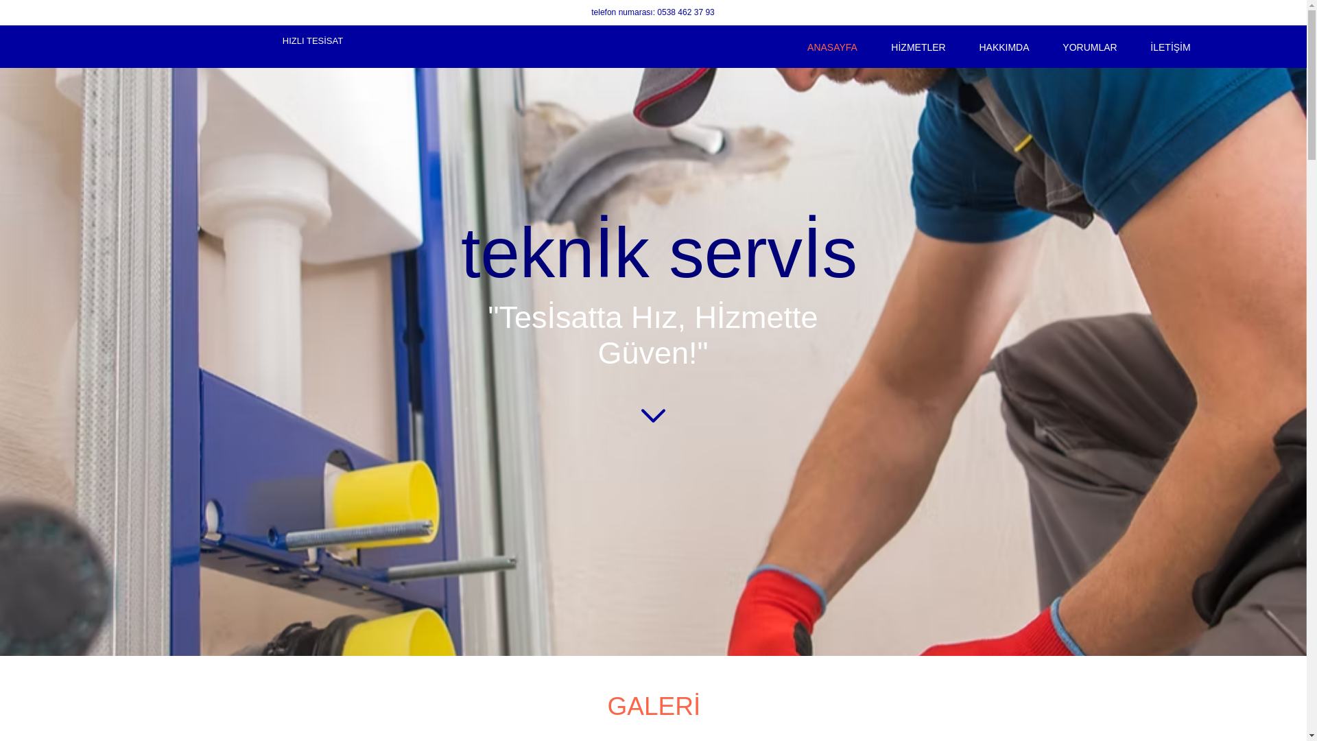website screenshot of https://hizlitesisatt.com/