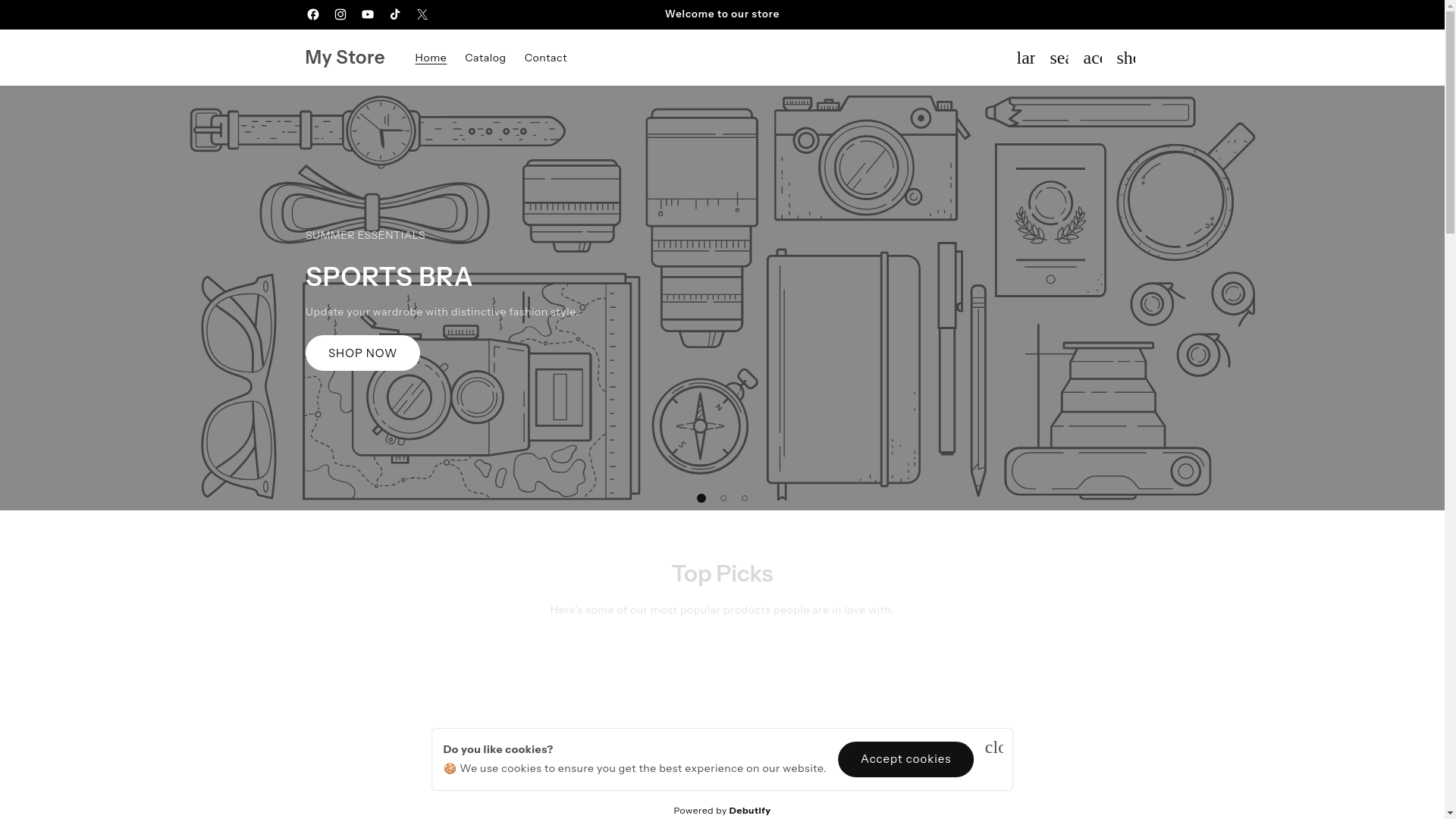 website screenshot of https://inshapesupply.store/