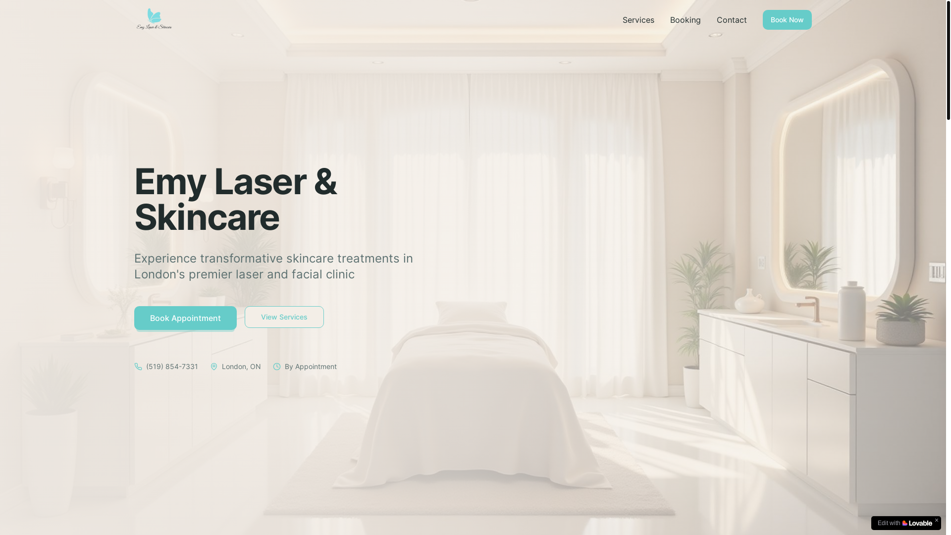 website screenshot of https://emylaser.com/