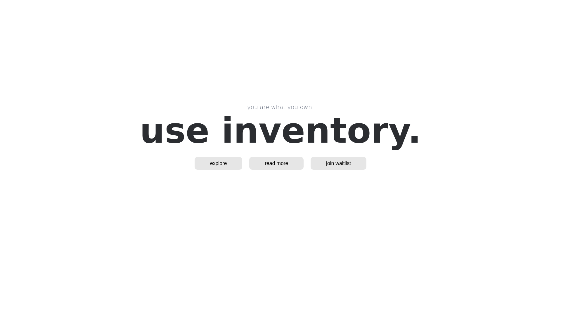 website screenshot of https://inventory-6jf.pages.dev/