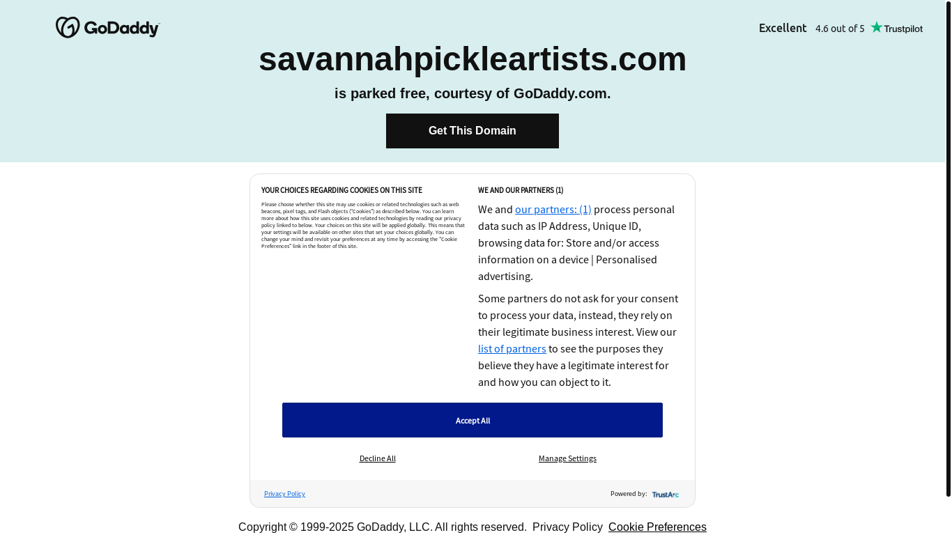 website screenshot of https://savannahpickleartists.com/