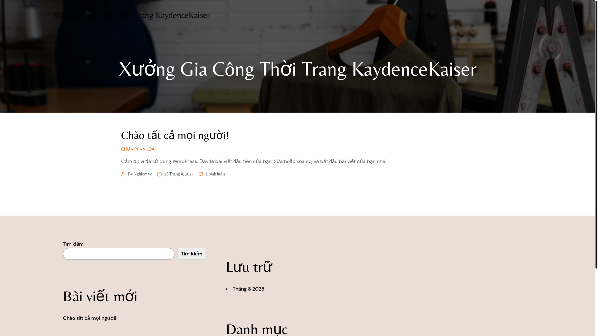 website screenshot of https://kaydencekaiserstudio.vn/