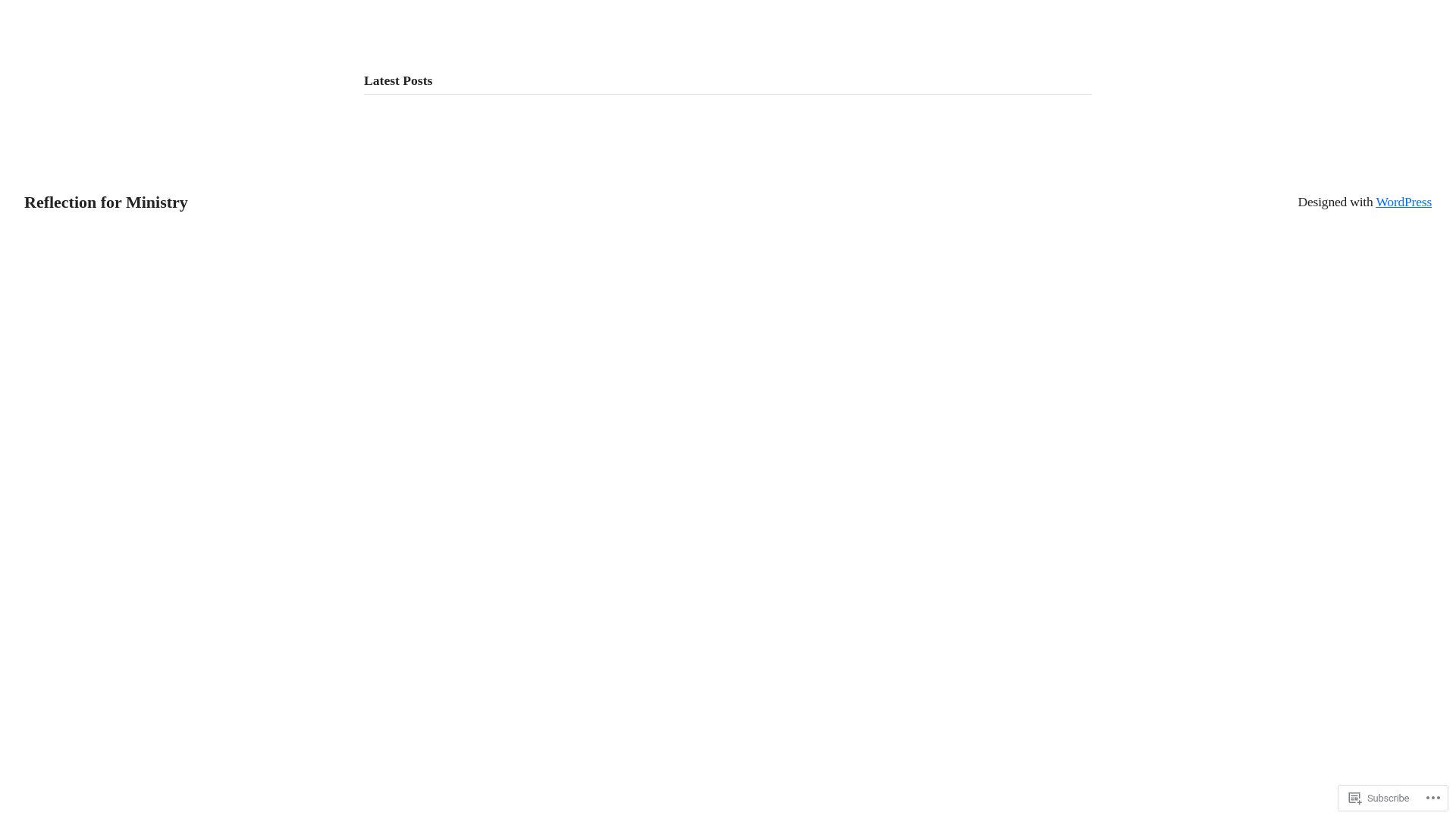 website screenshot of https://reflectionforministry.org/