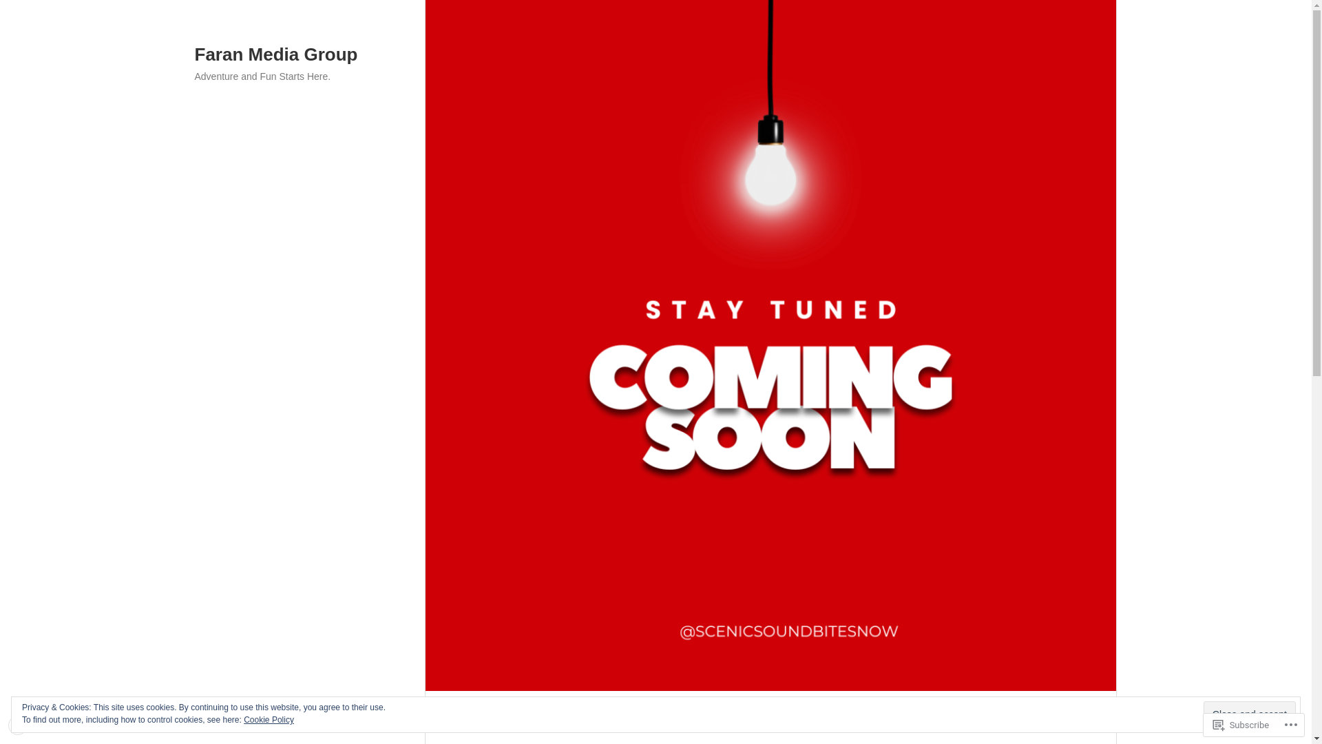 website screenshot of https://faranmediagroup.com/