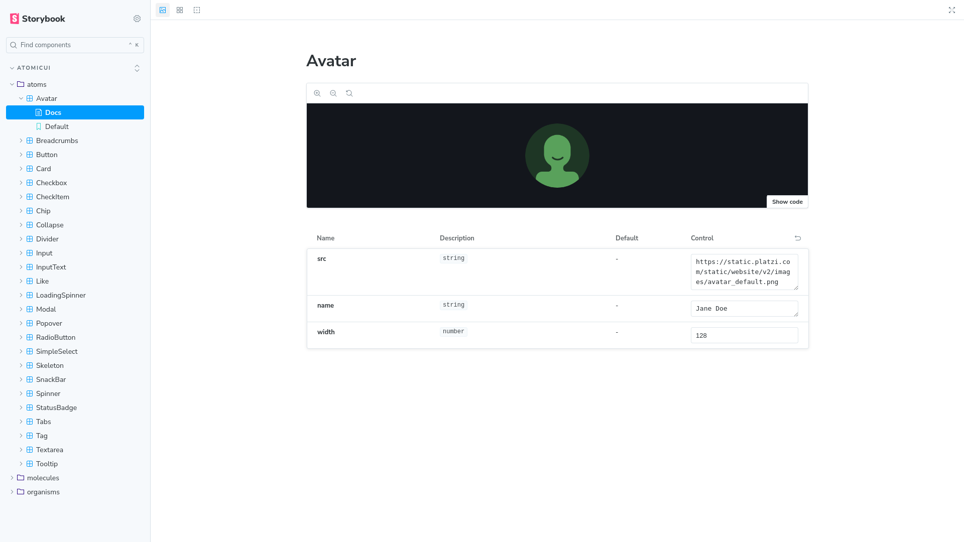 website screenshot of https://storybook-production.pages.dev/