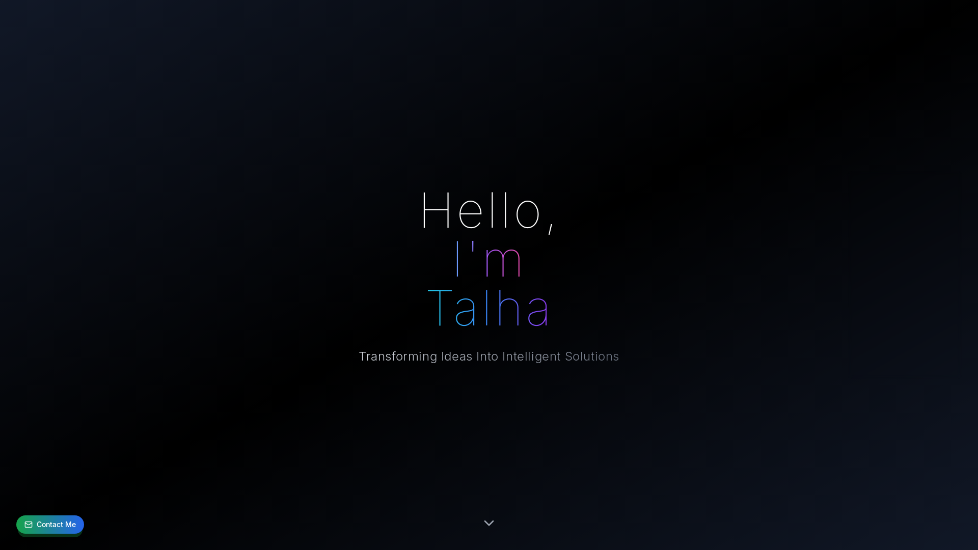 website screenshot of https://talhanaveed.me/