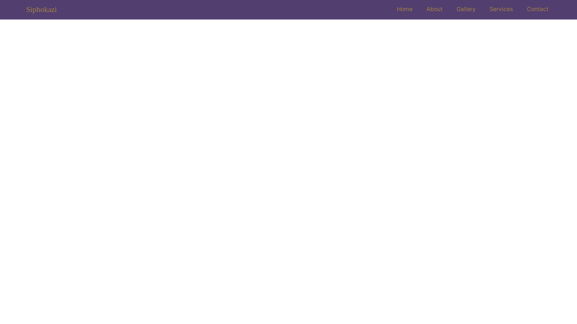 website screenshot of https://siphokazievents.co.za/