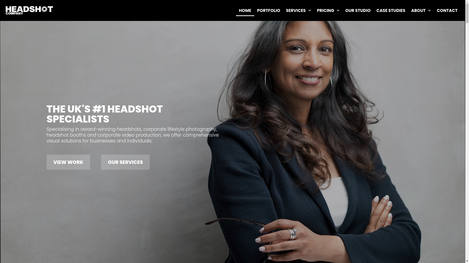 website screenshot of https://headshotlounge.co.uk/