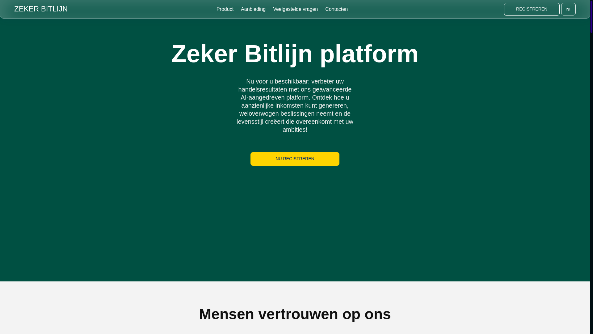 website screenshot of https://zeker-bitlijn.com/