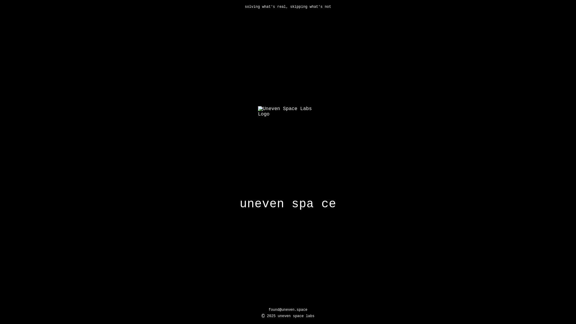 website screenshot of https://unevenspace.pages.dev/