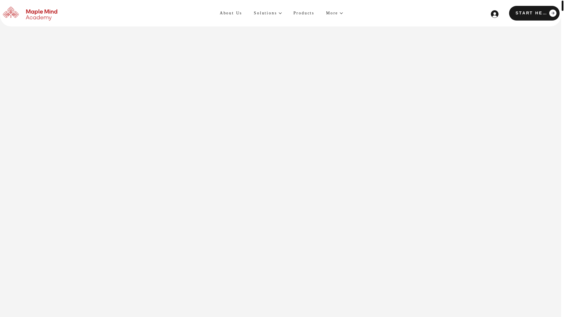 website screenshot of https://maplemindacademy.ca/