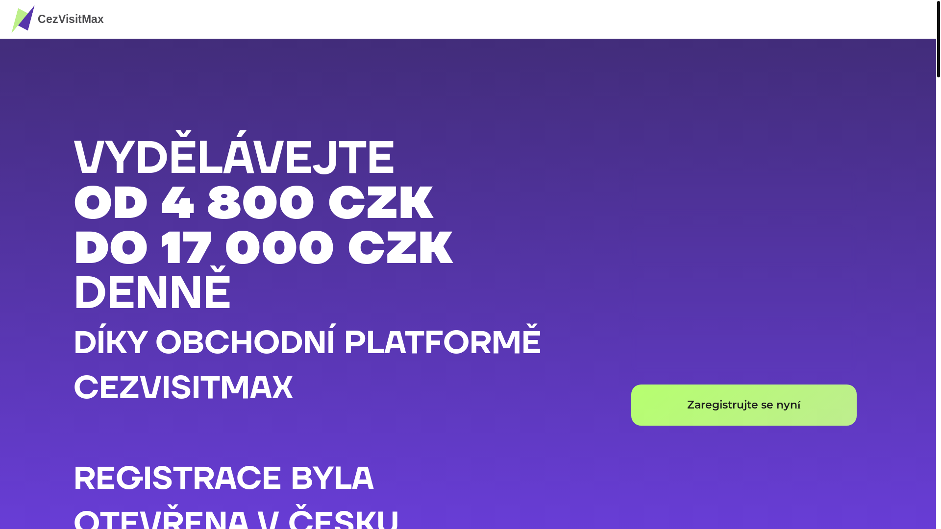 website screenshot of https://cezvisitmax.com/