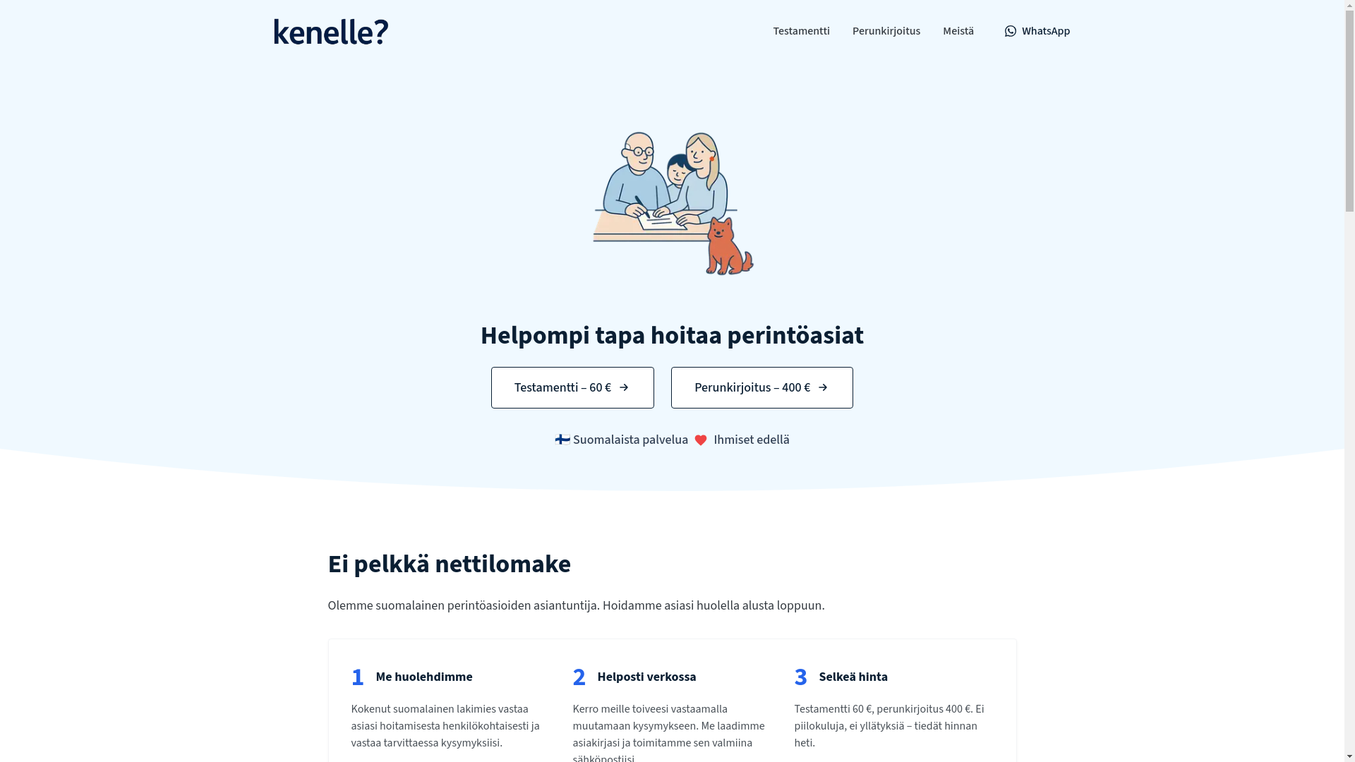 website screenshot of https://kenelle.xyz/