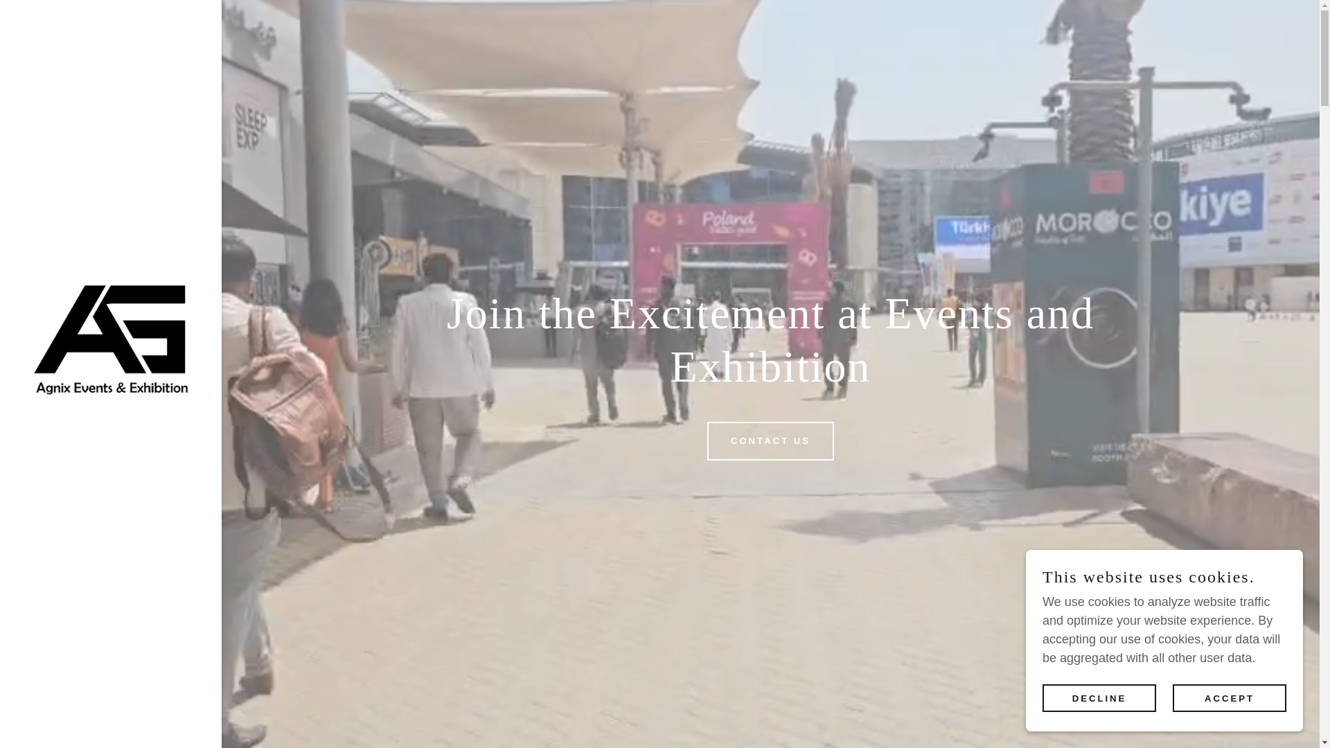 website screenshot of https://agnixexhibition.com/