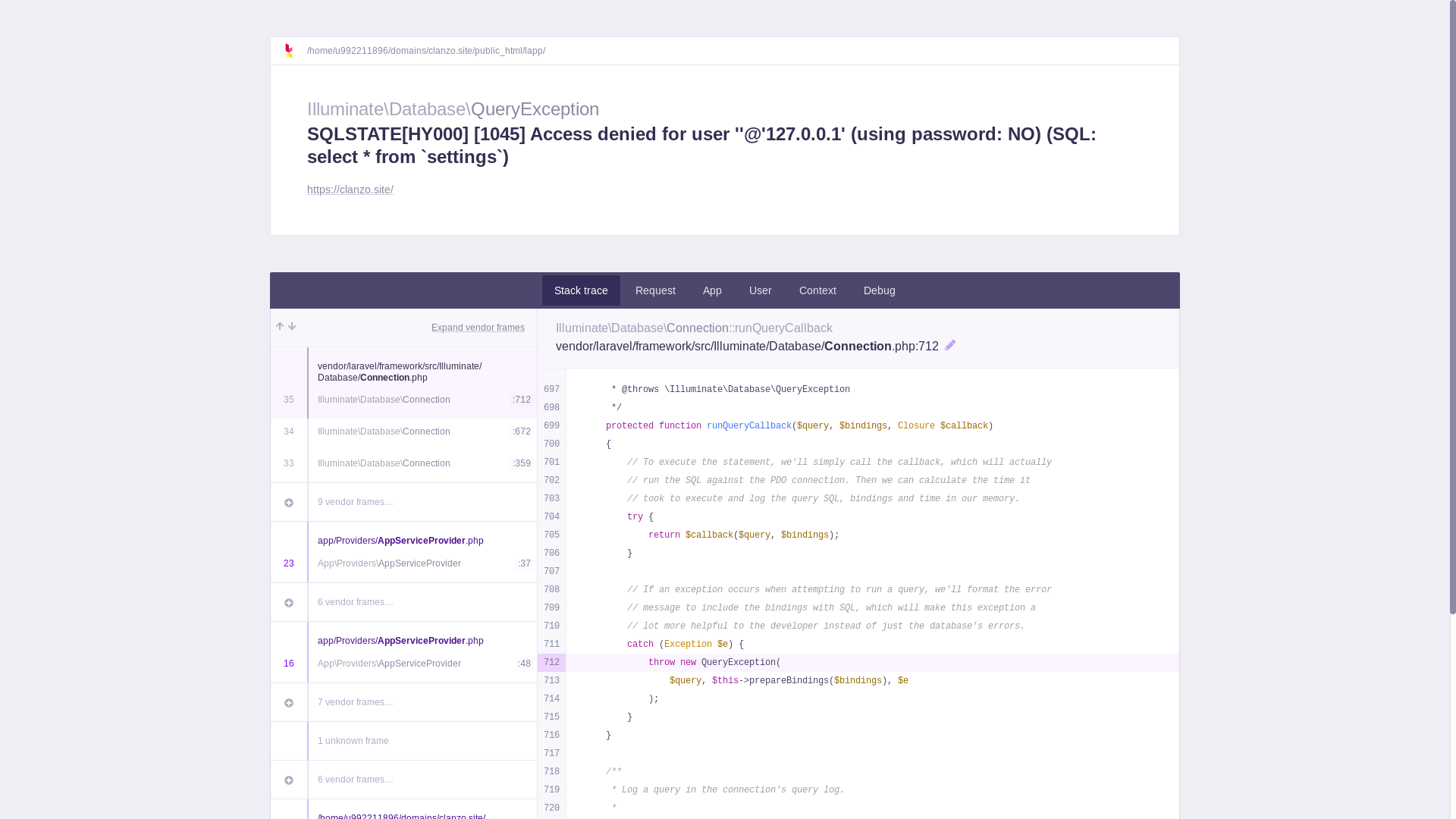 website screenshot of https://clanzo.site/