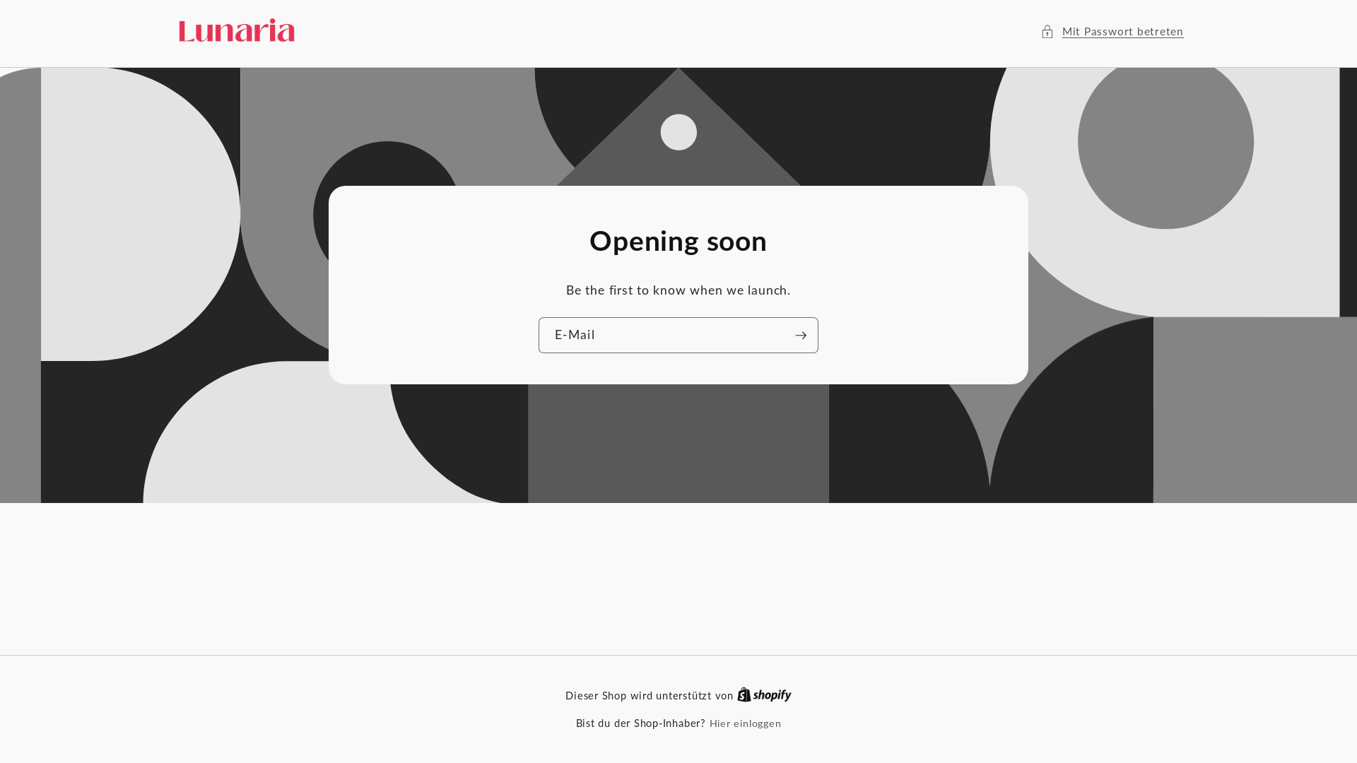 website screenshot of https://lunariaskin.de/