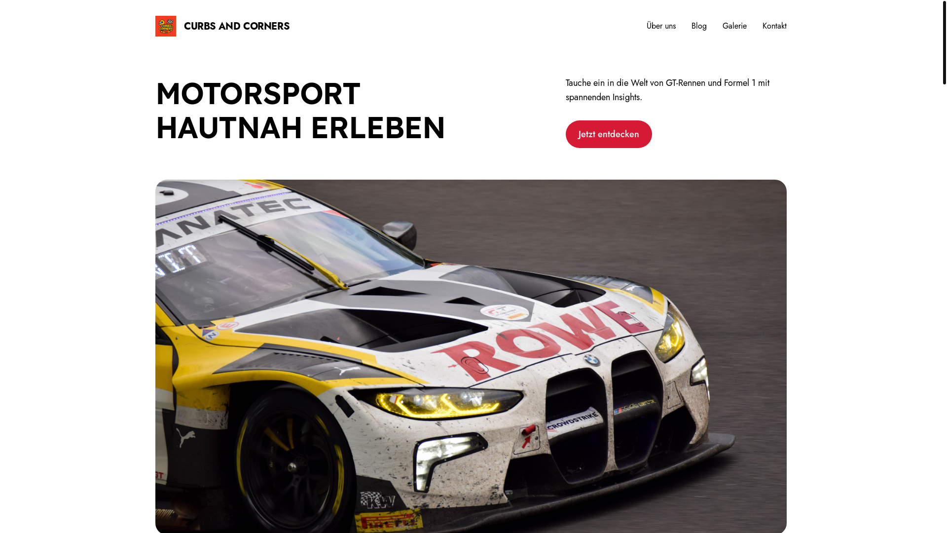 website screenshot of https://curbs-and-corners.com/