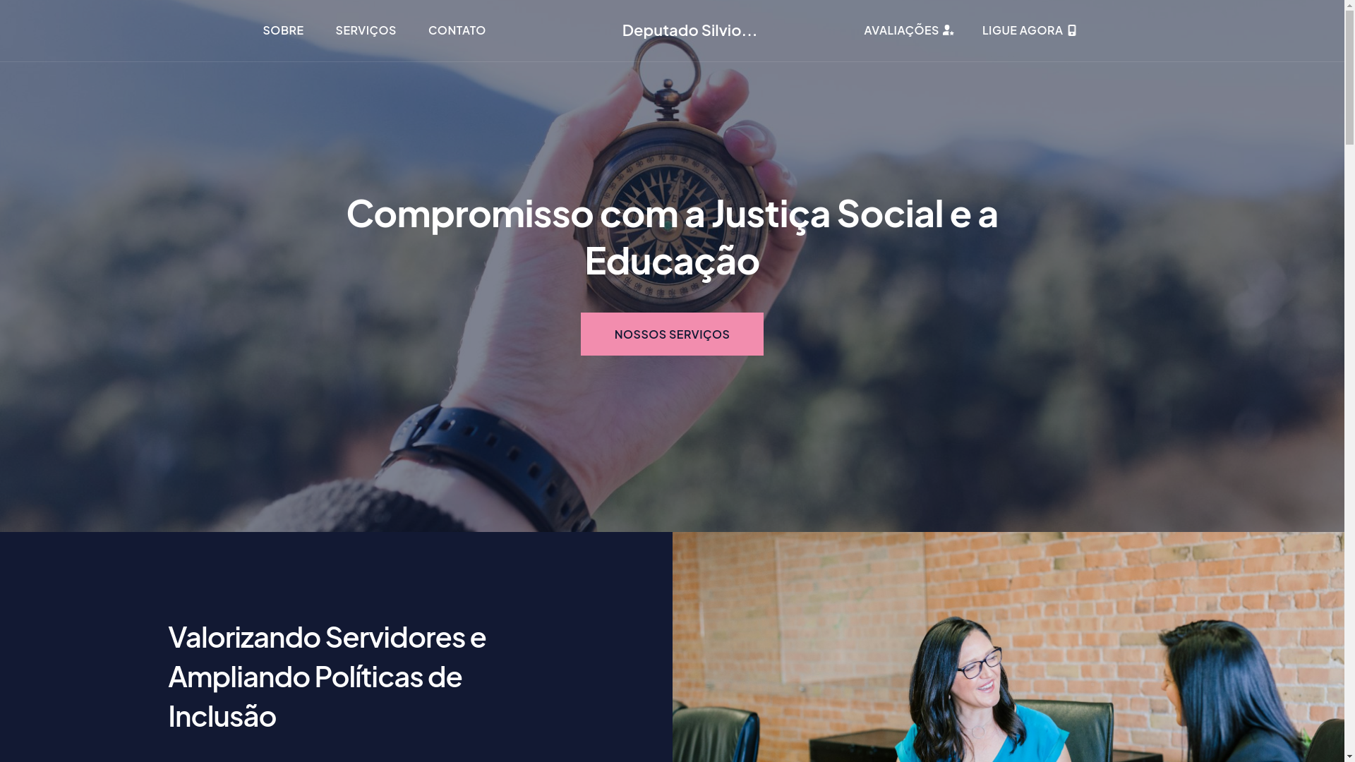 website screenshot of https://deputadosilviocamelo.com.br/