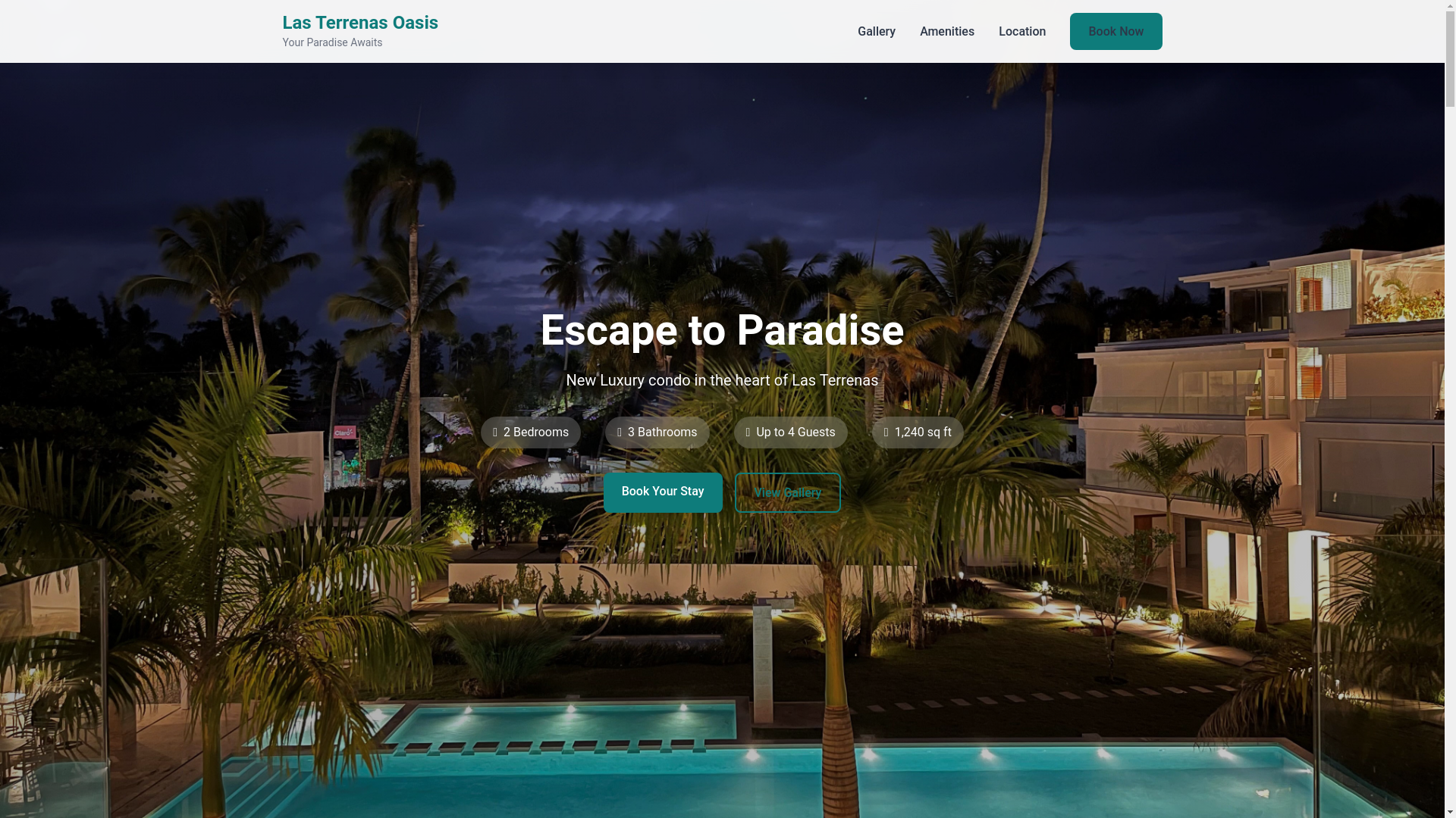 website screenshot of https://lasterrenasoasis.com/