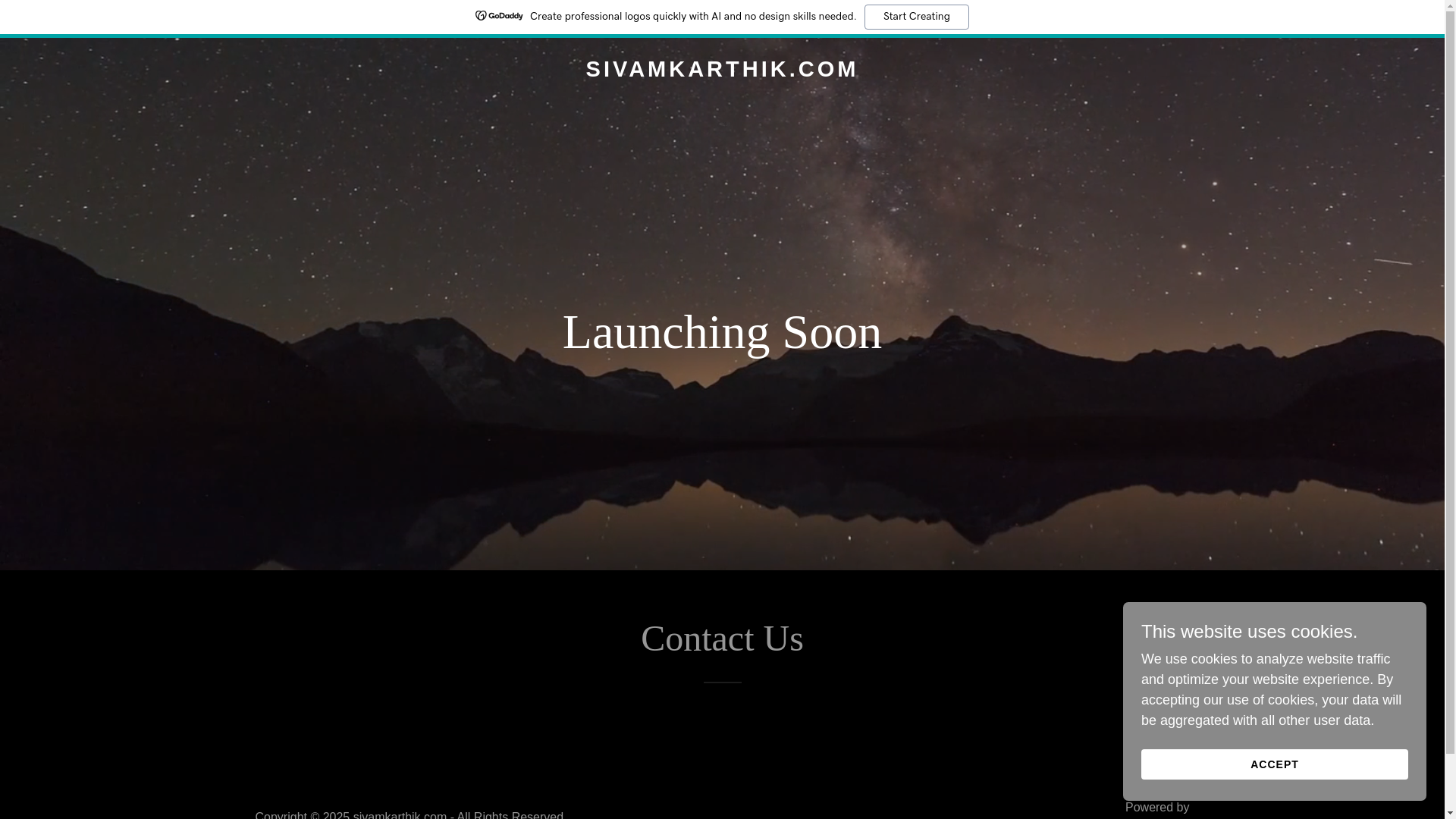 website screenshot of https://sivamkarthik.com/