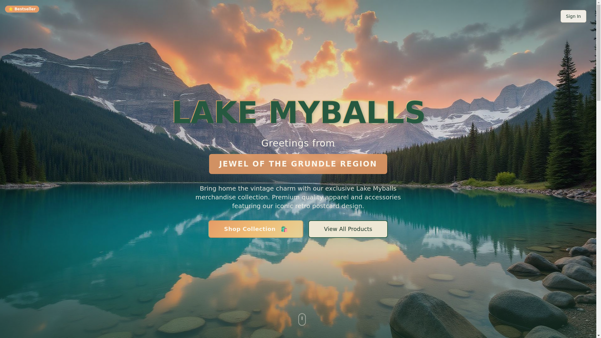 website screenshot of https://lakemyballs.com/