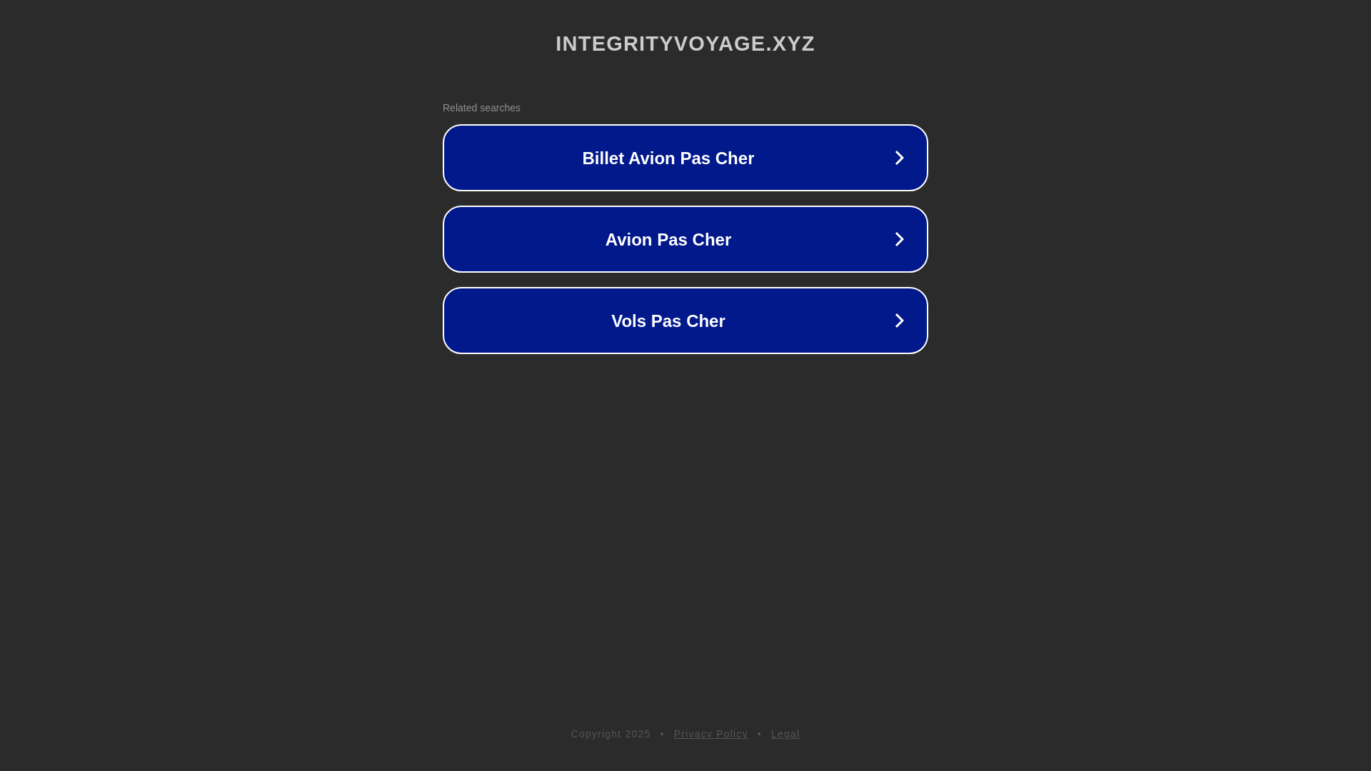 website screenshot of https://integrityvoyage.xyz/