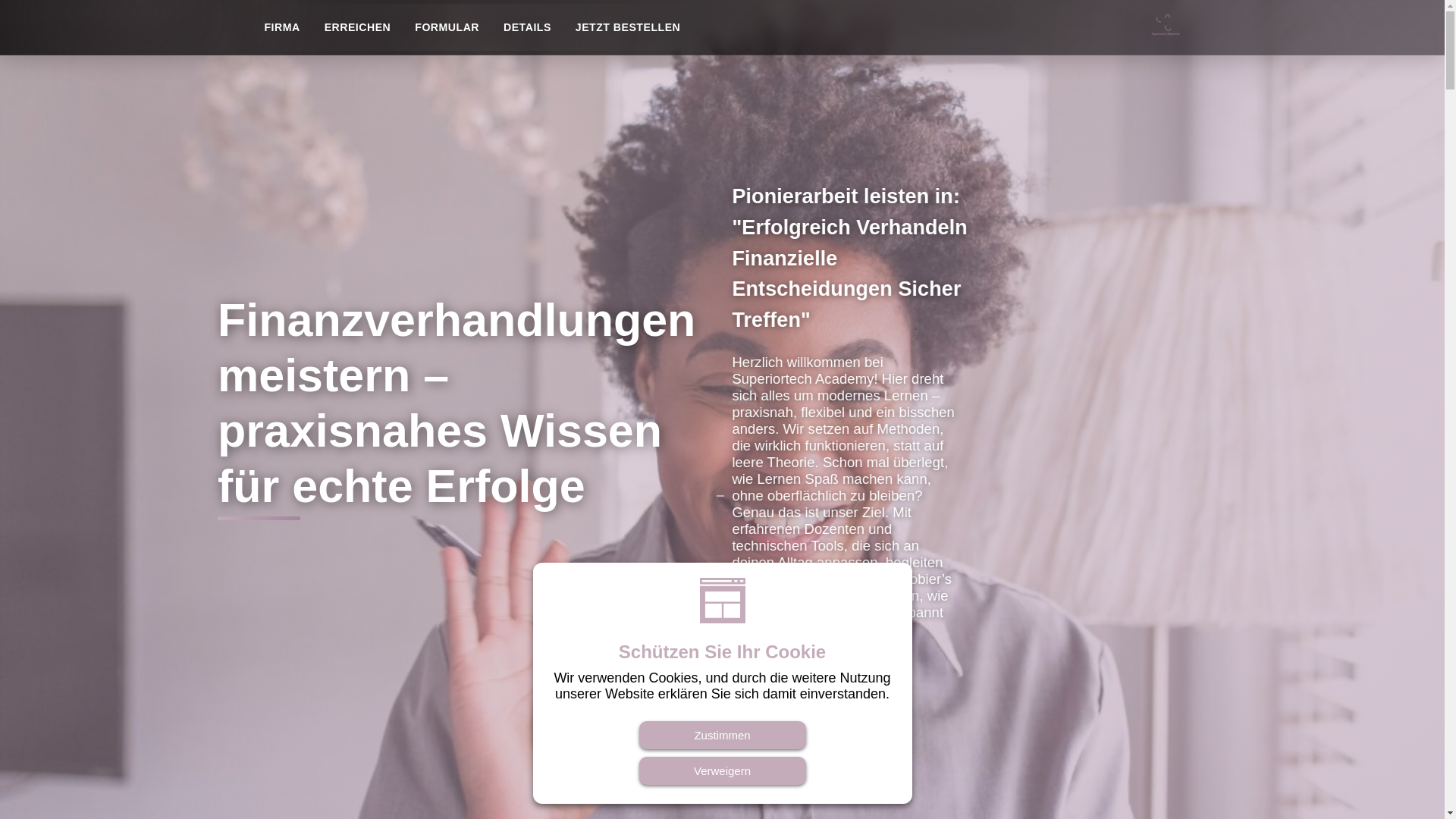 website screenshot of https://superiortech-academy.xyz/