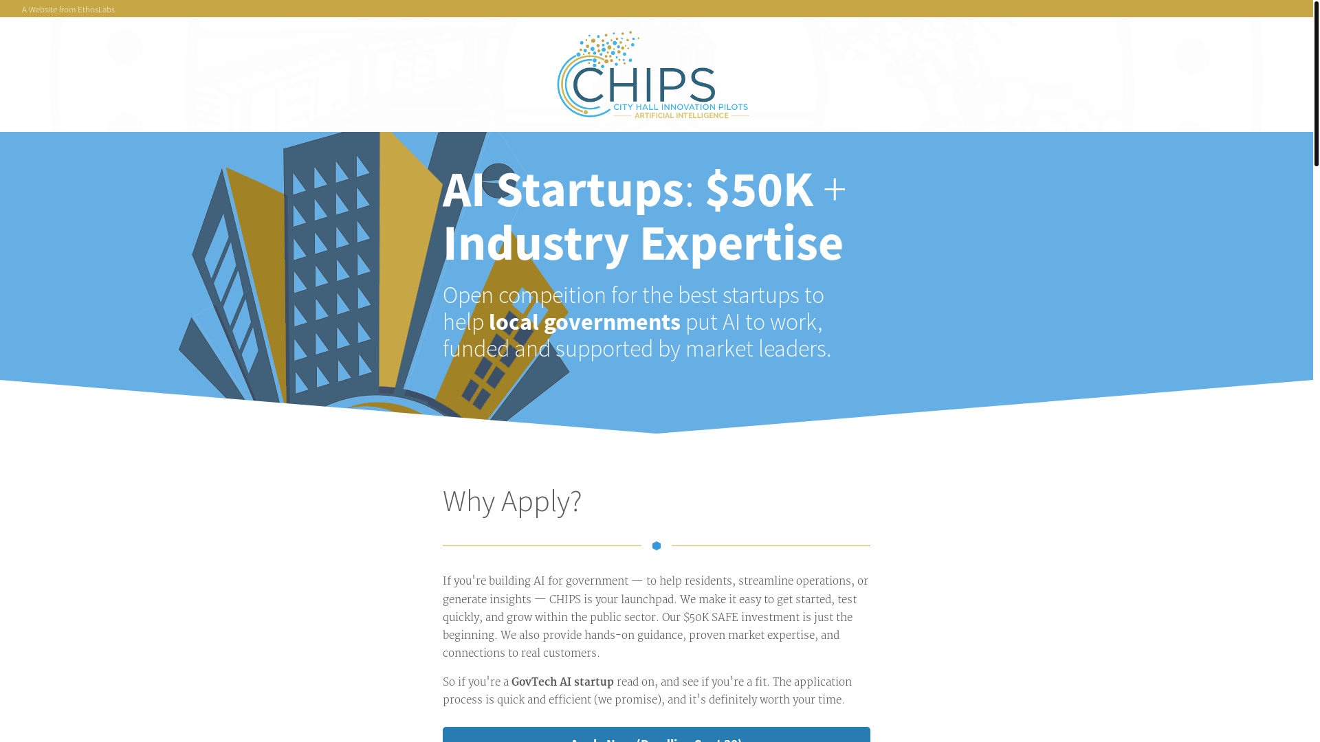 website screenshot of https://cityhallpilots.com/