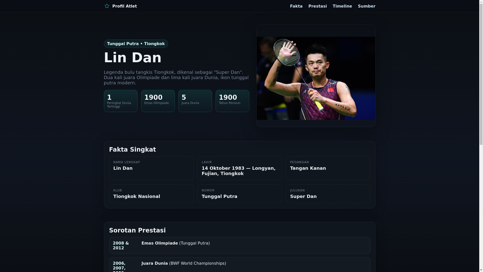 website screenshot of https://lin-dan.pages.dev/