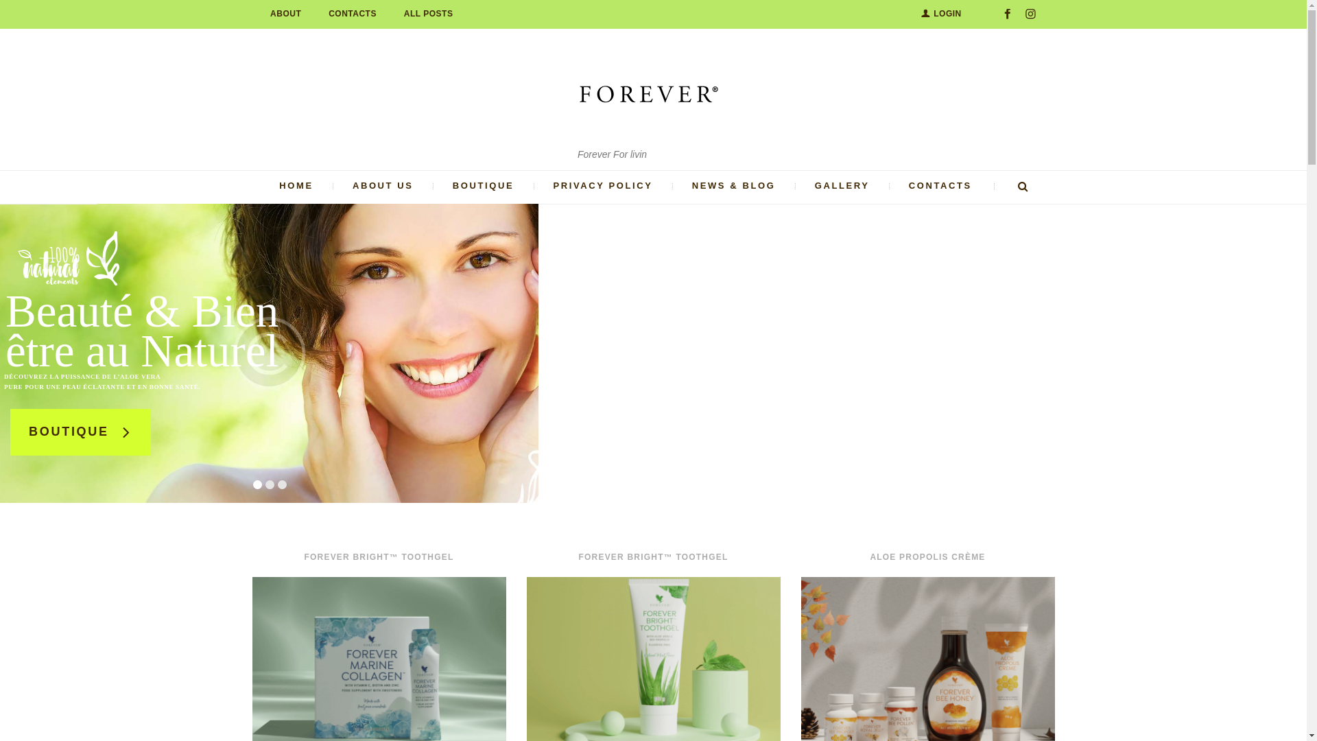 website screenshot of https://foreverforlife.shop/