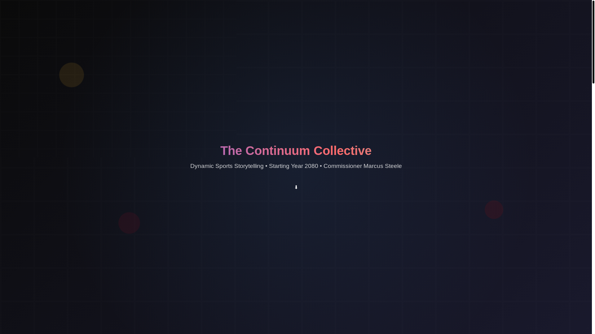 website screenshot of https://continuumcollective.fans/