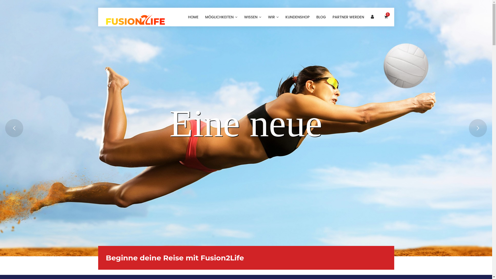 website screenshot of https://fusion2live.de/