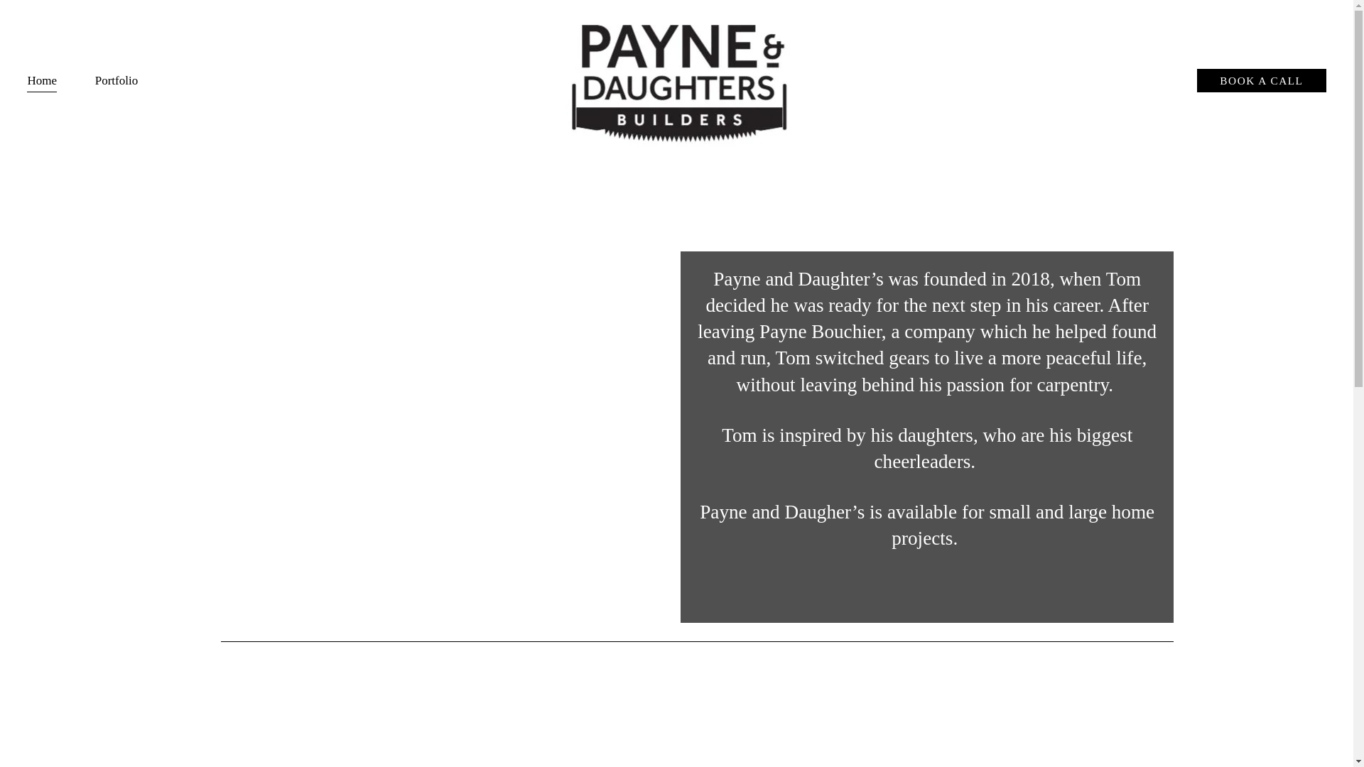 website screenshot of https://payne-and-daughters.com/