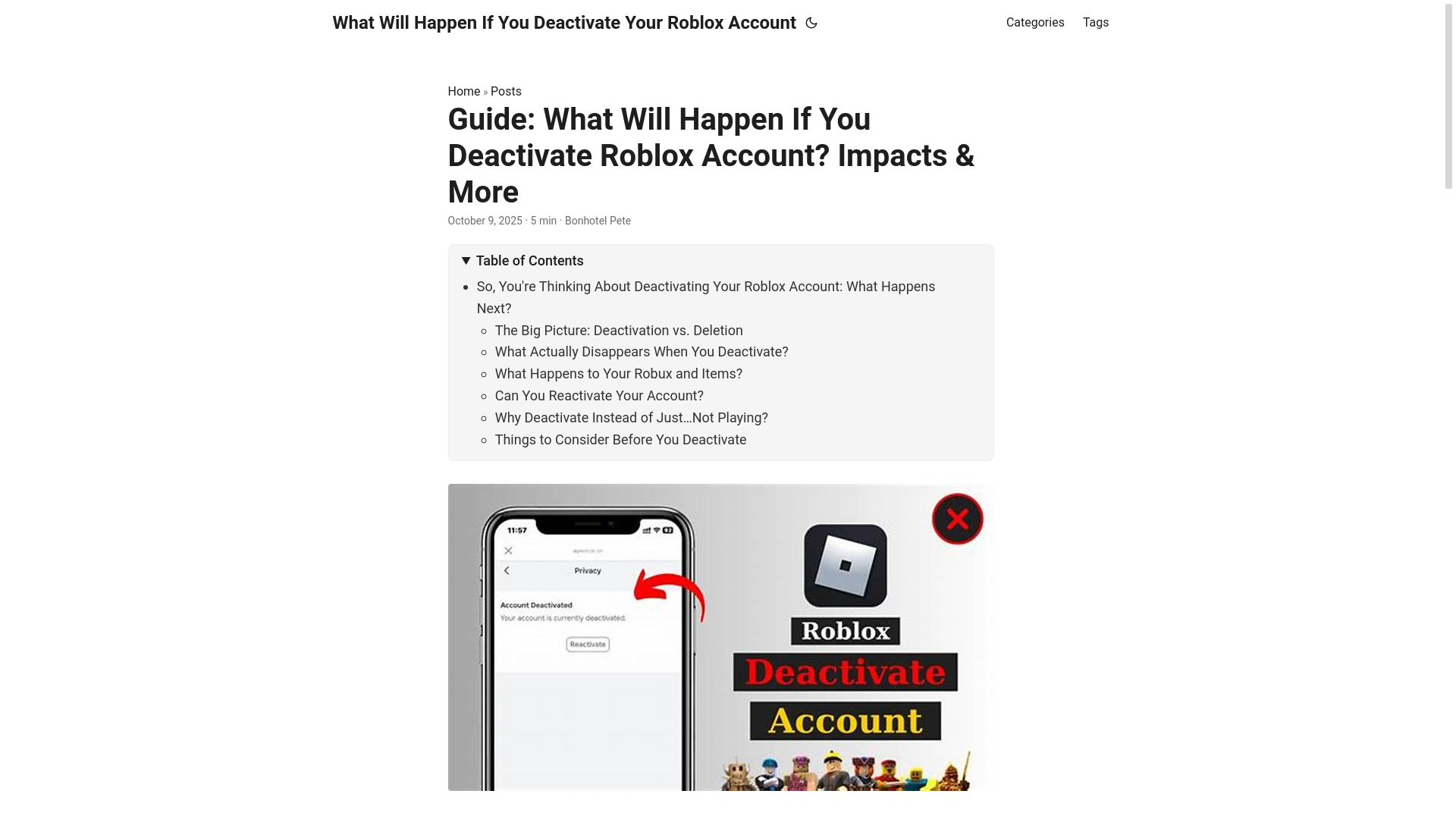 website screenshot of https://what-will-happen-if-you-deactivate-your-roblox-account.pages.dev/