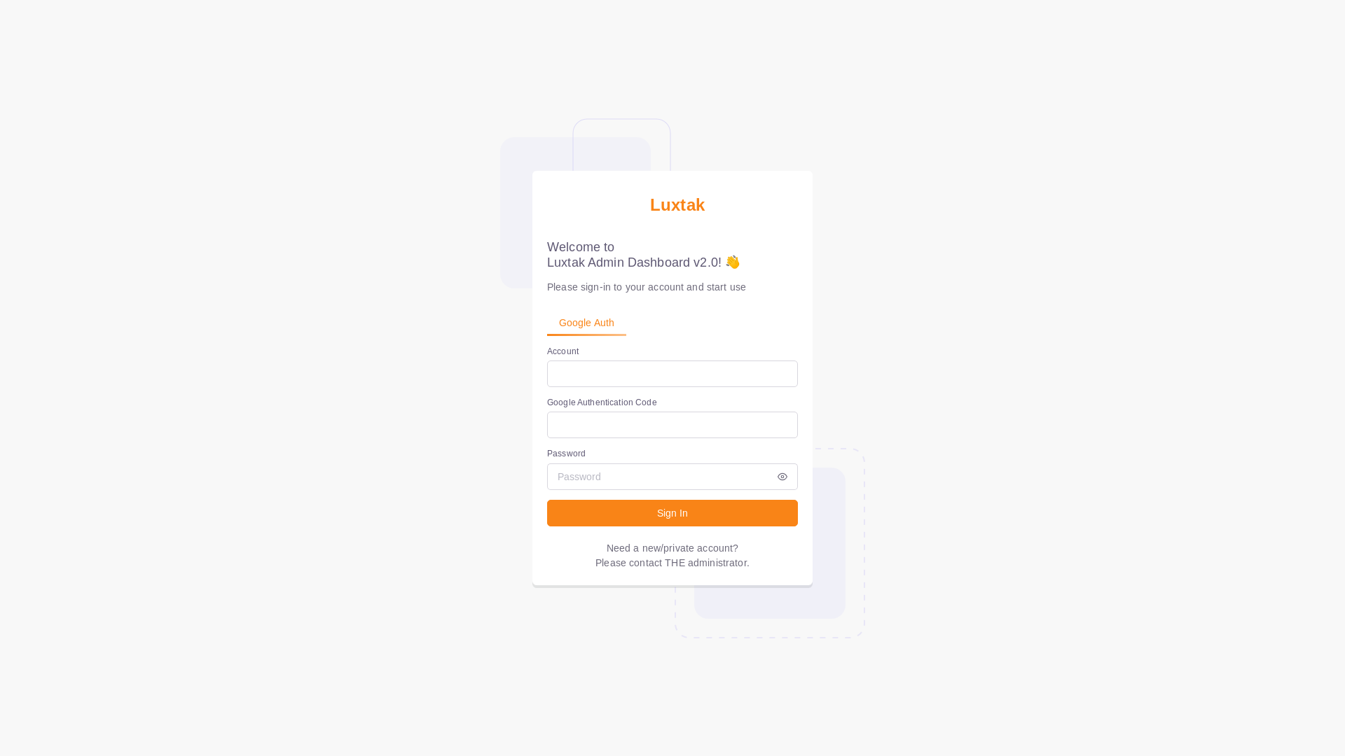 website screenshot of https://admin-dashboard-luxtak-com.pages.dev/
