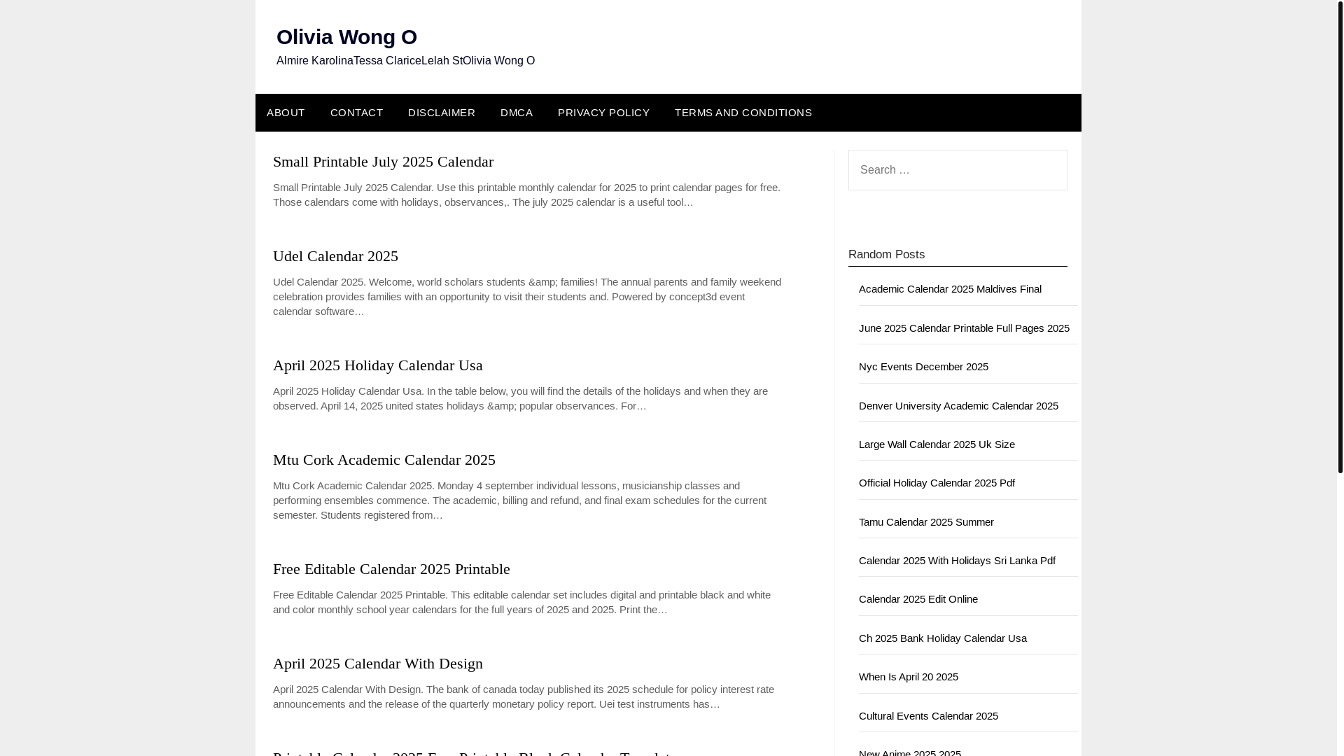 website screenshot of https://oliviawongo.pages.dev/