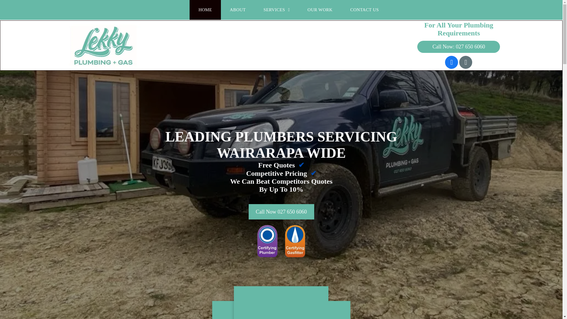 website screenshot of https://lekkyplumbingandgas.co.nz/