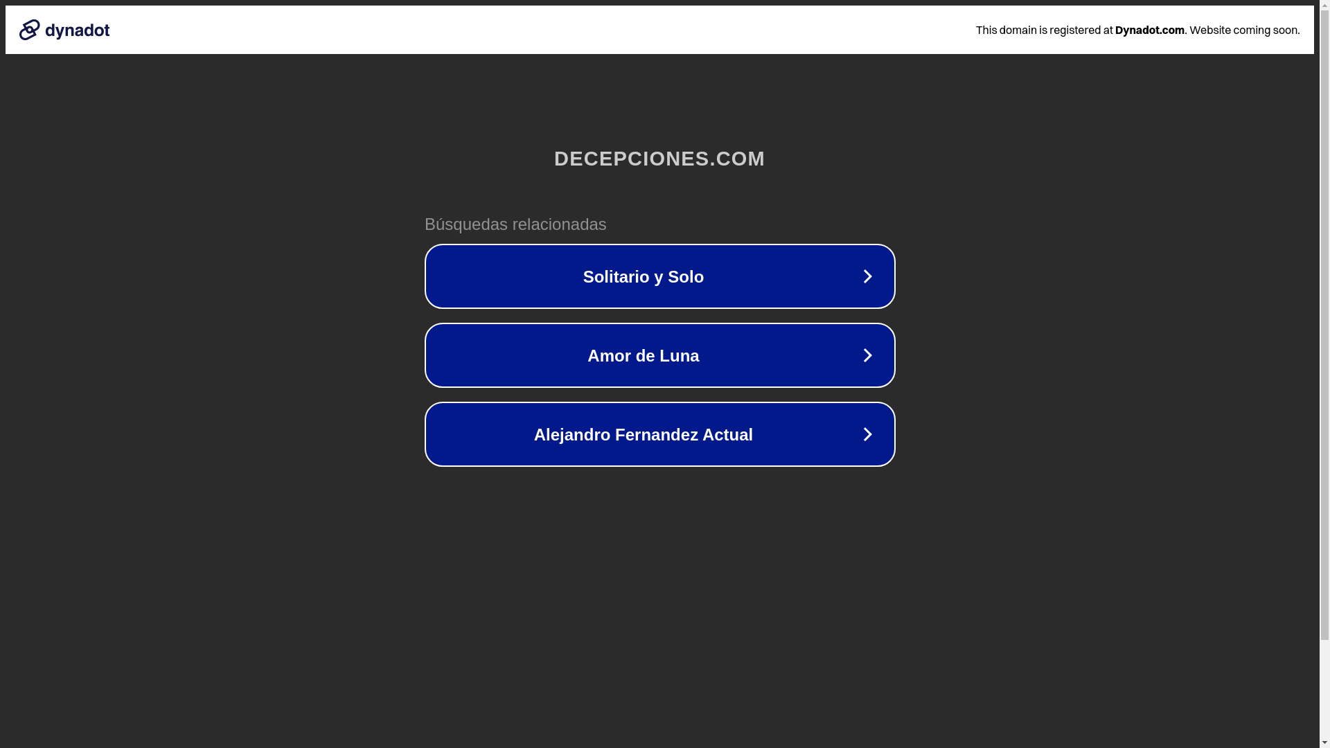 website screenshot of https://decepciones.com/