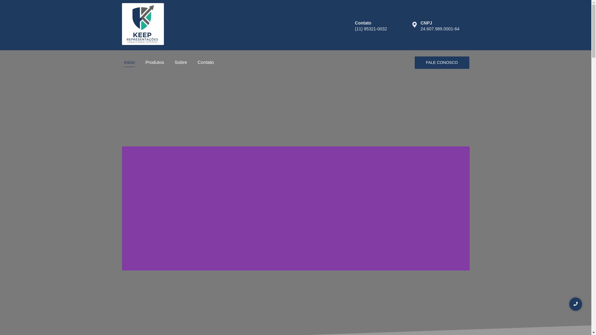 website screenshot of https://keepconsorcios.com.br/