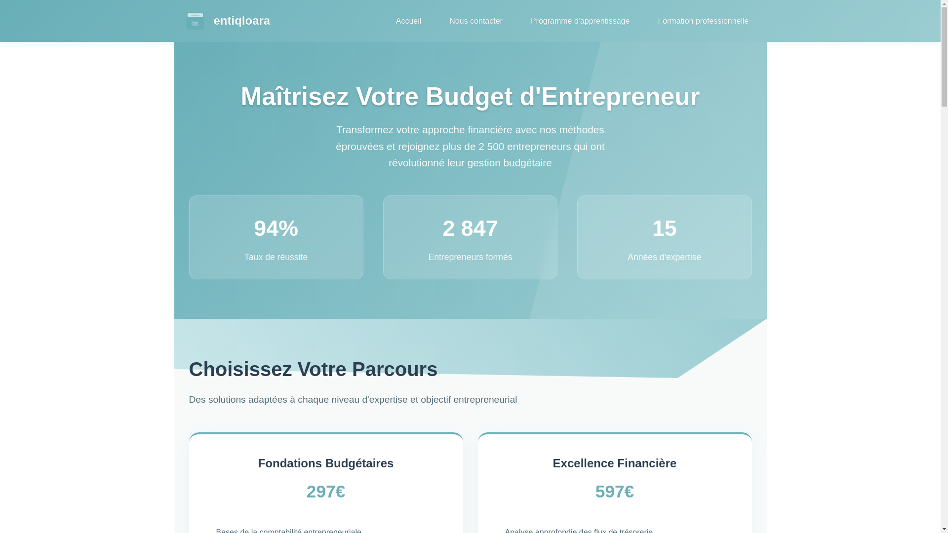 website screenshot of https://entiqloara.com/