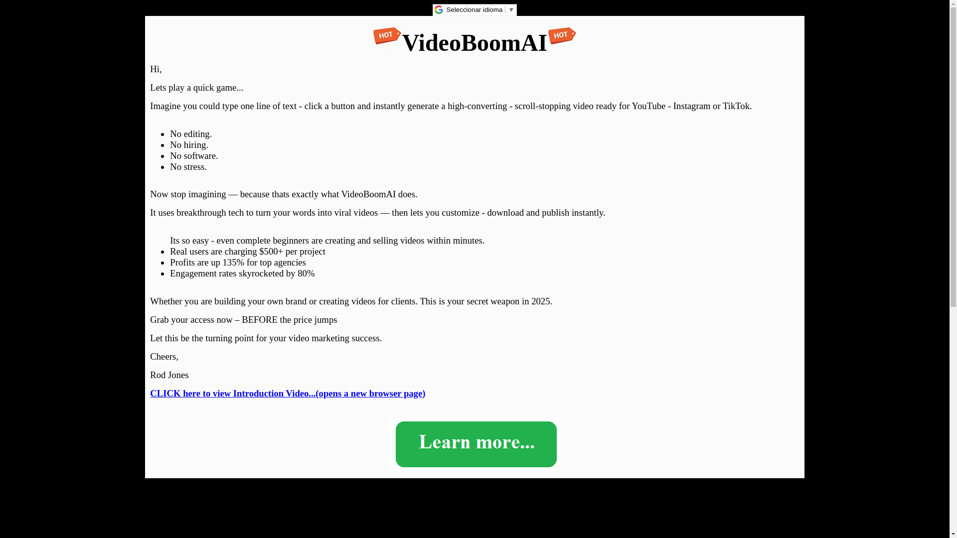website screenshot of https://videoboomai.xyz/