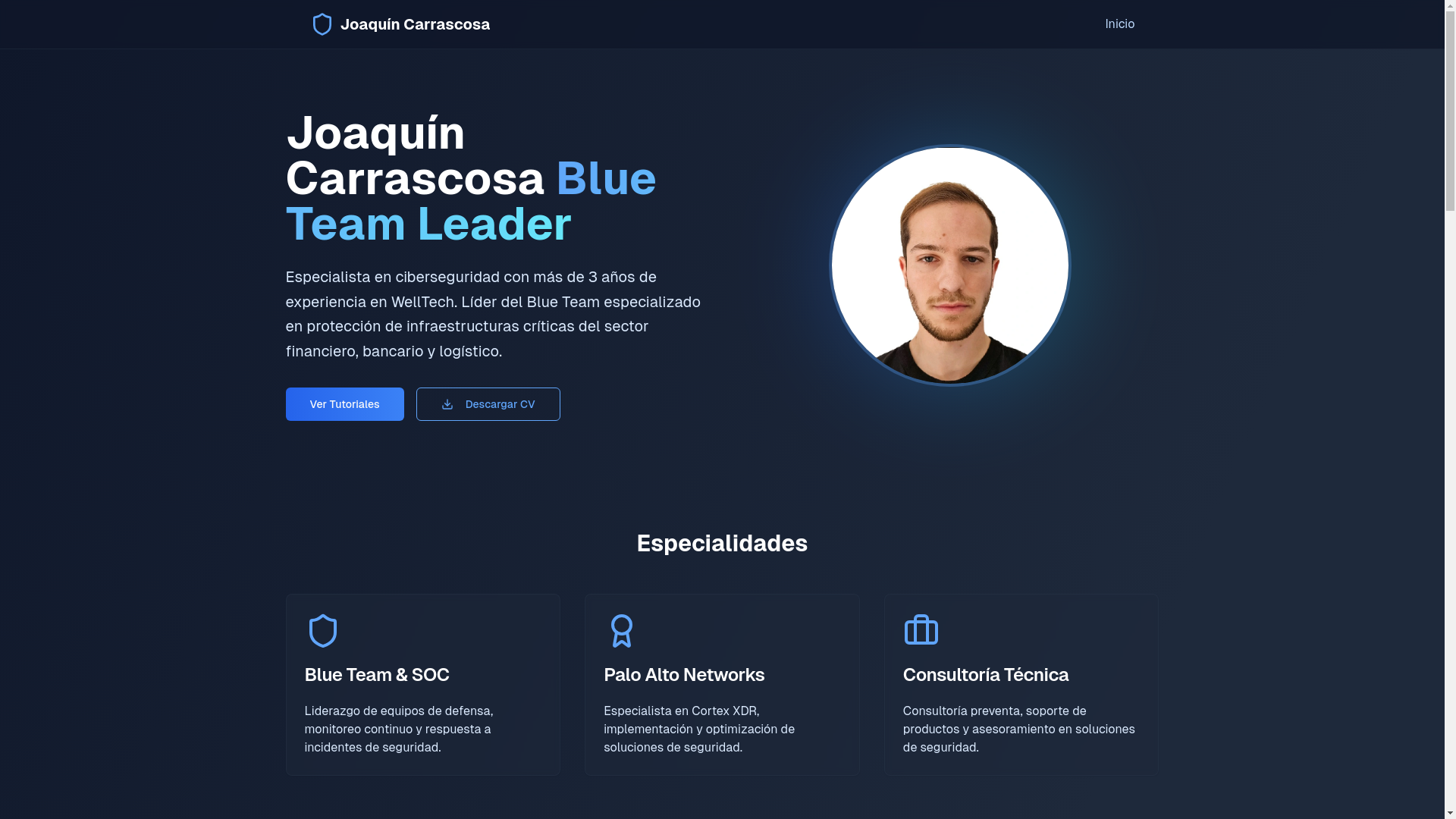 website screenshot of https://cv-joaquin.pages.dev/