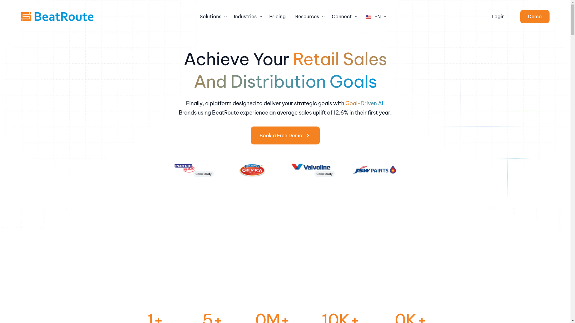 website screenshot of https://trybeatroute.com/