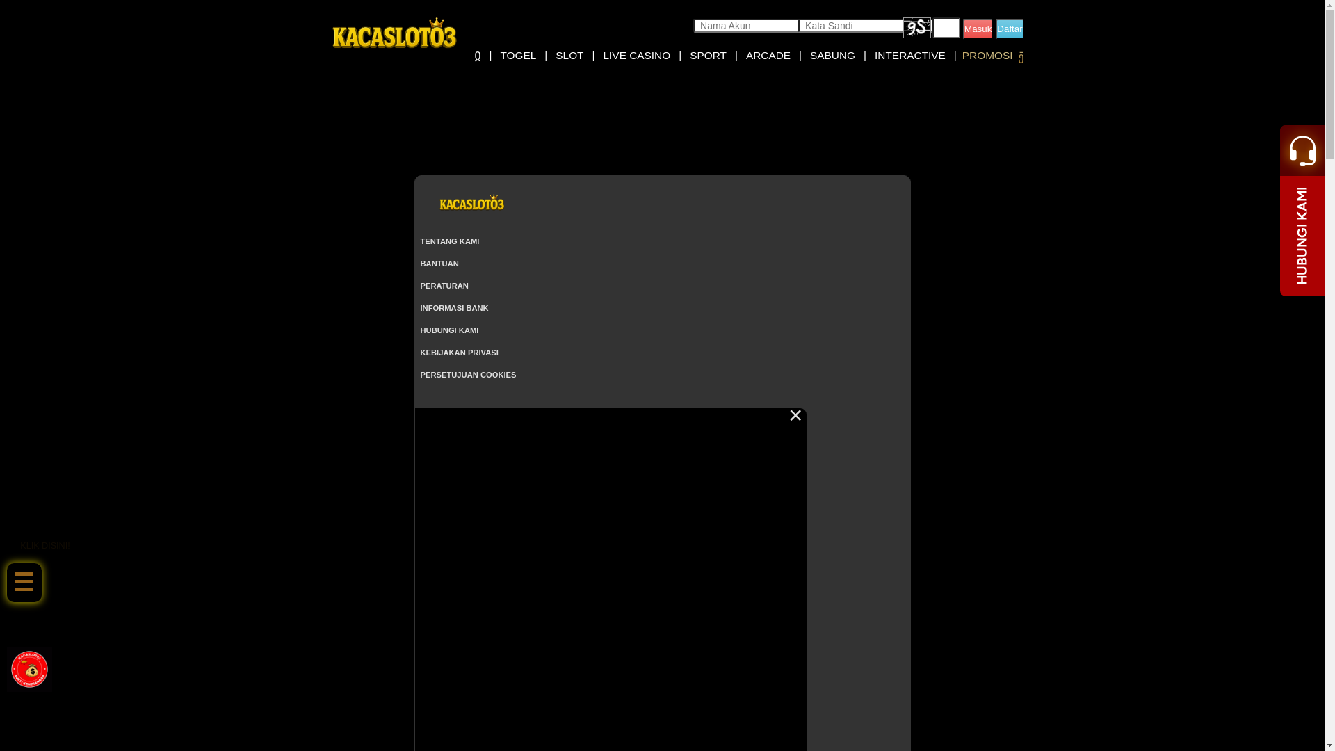 website screenshot of https://kacaslot03nona.click/
