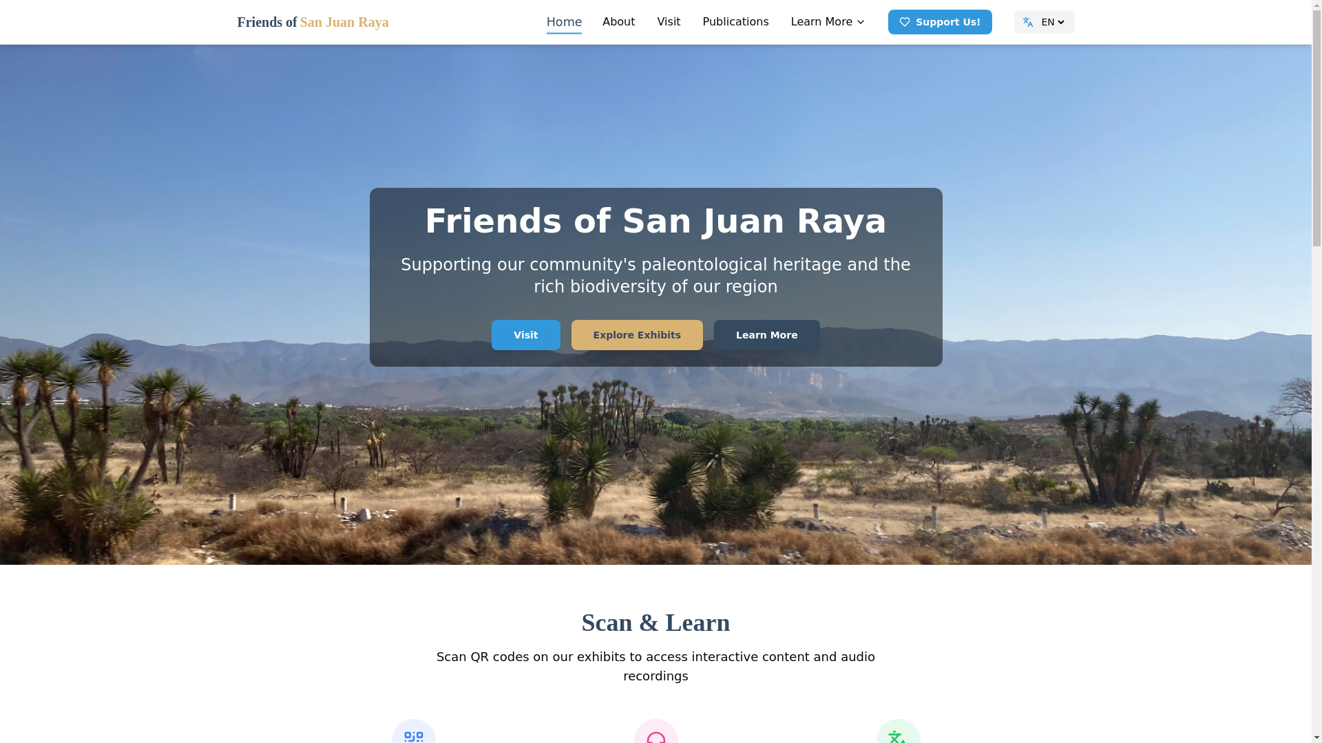 website screenshot of https://fofsanjuanraya.org/