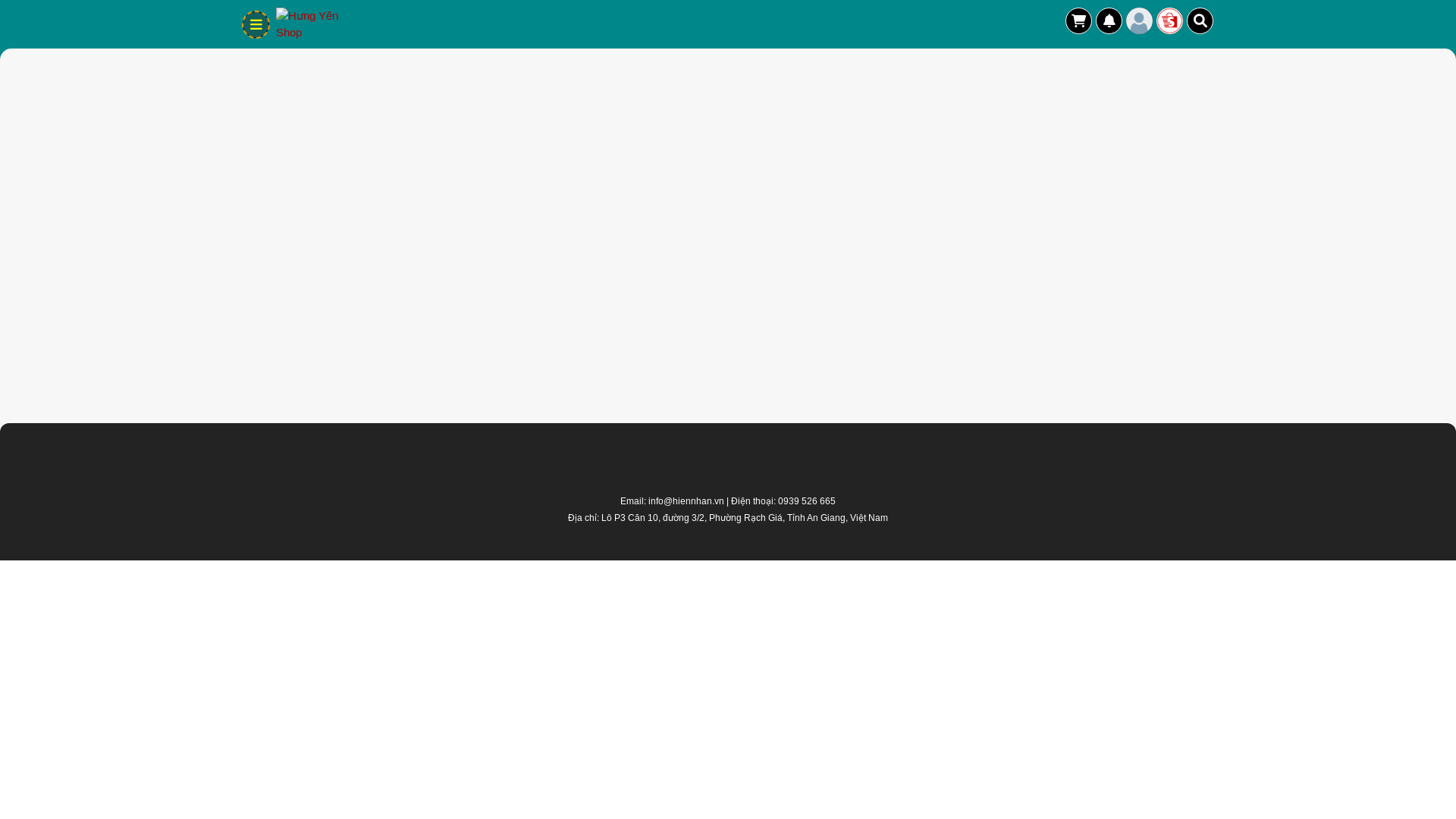 website screenshot of https://hungyenshop.vn/